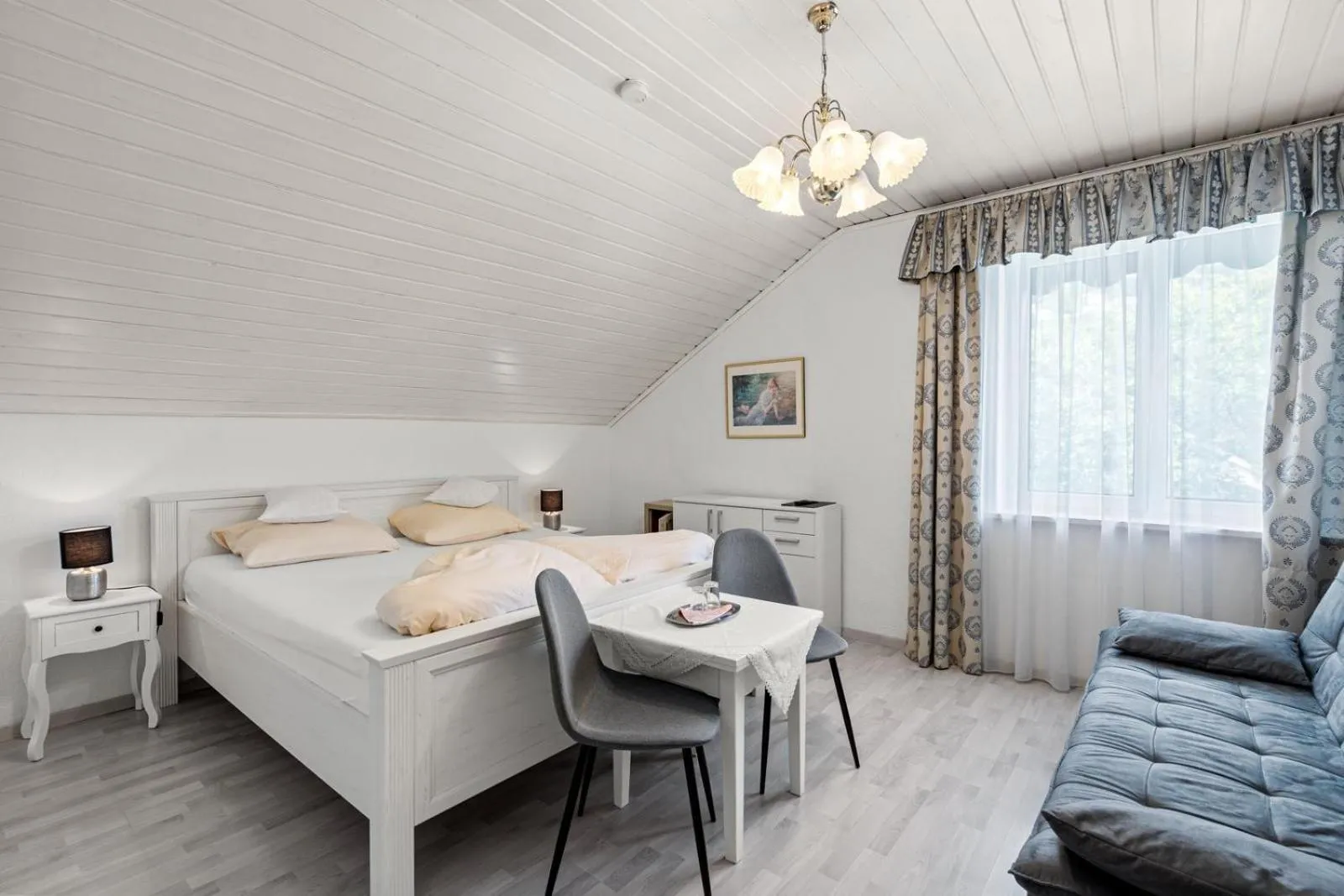 Bed in Hotel Nikolasch