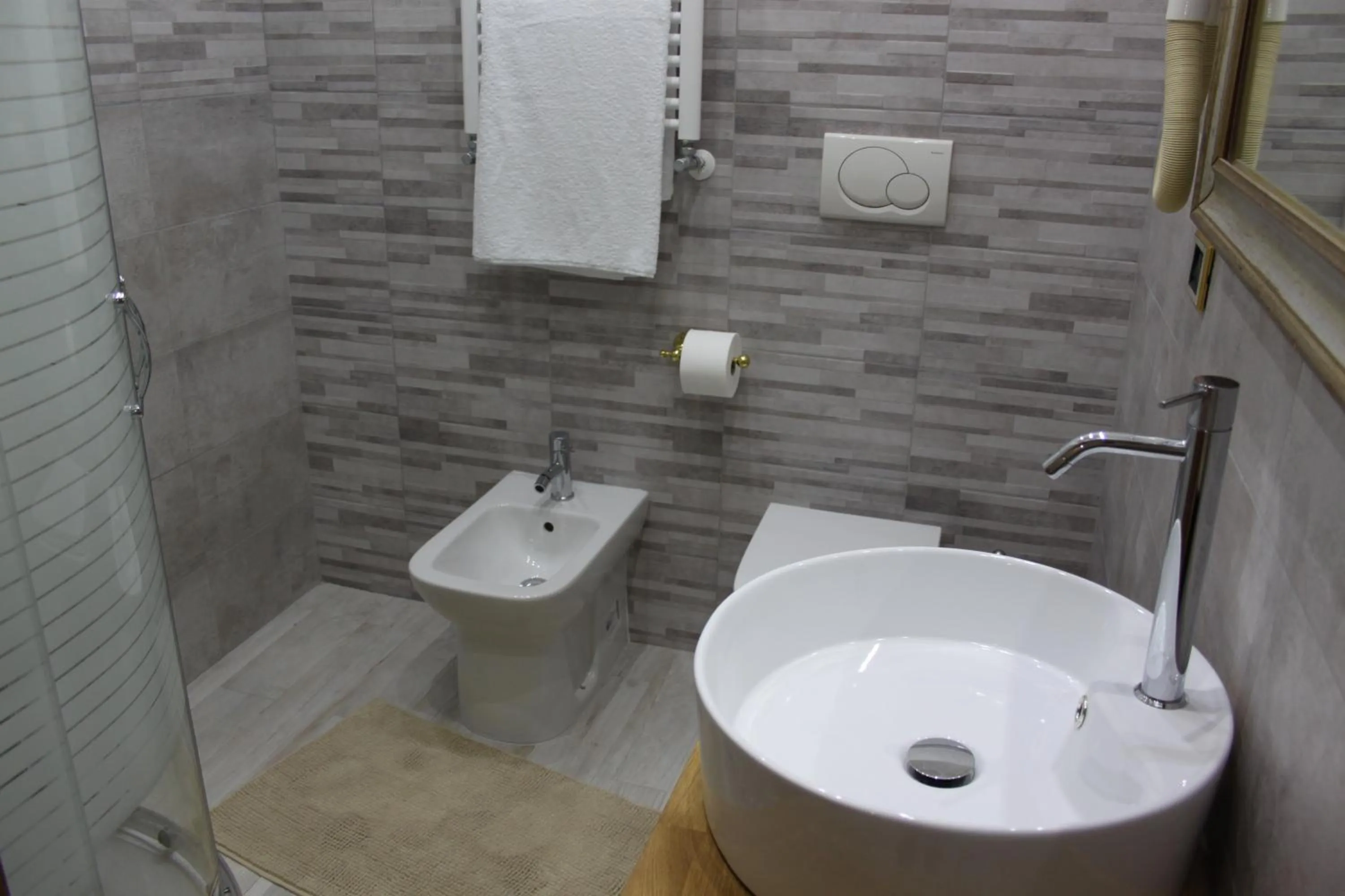 Toilet in Loft con giardino in zona Appia Antica