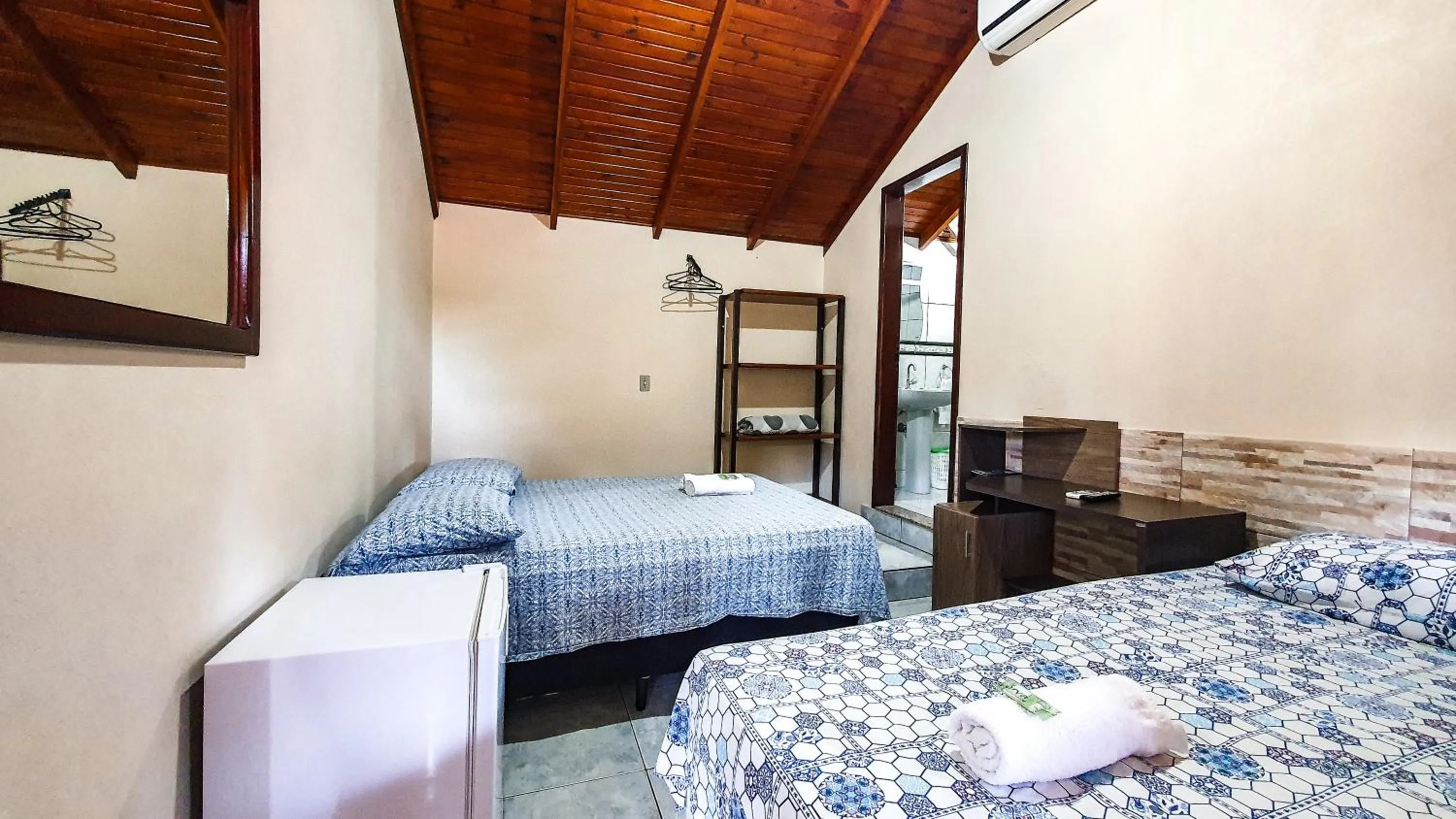 Bed in Pousada do Alemão