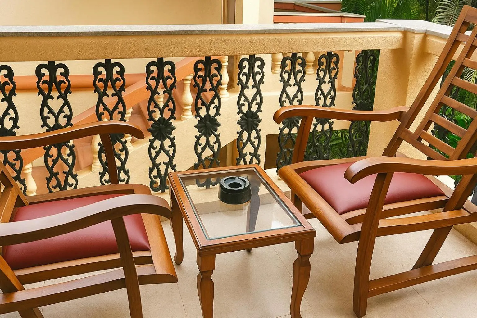 Balcony/Terrace in Resort Terra Paraiso Goa - A Beach Property