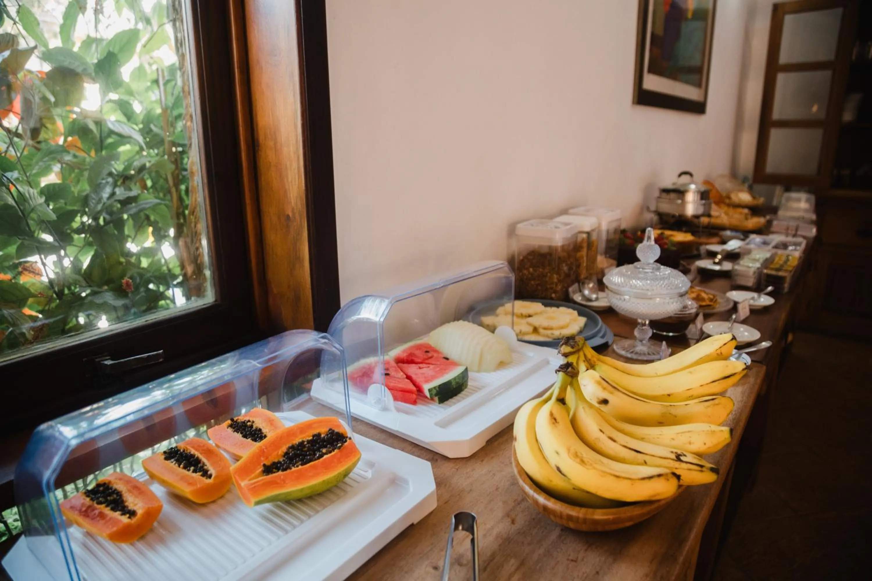 Continental breakfast in Pousada Mata Atlantica Juquehy