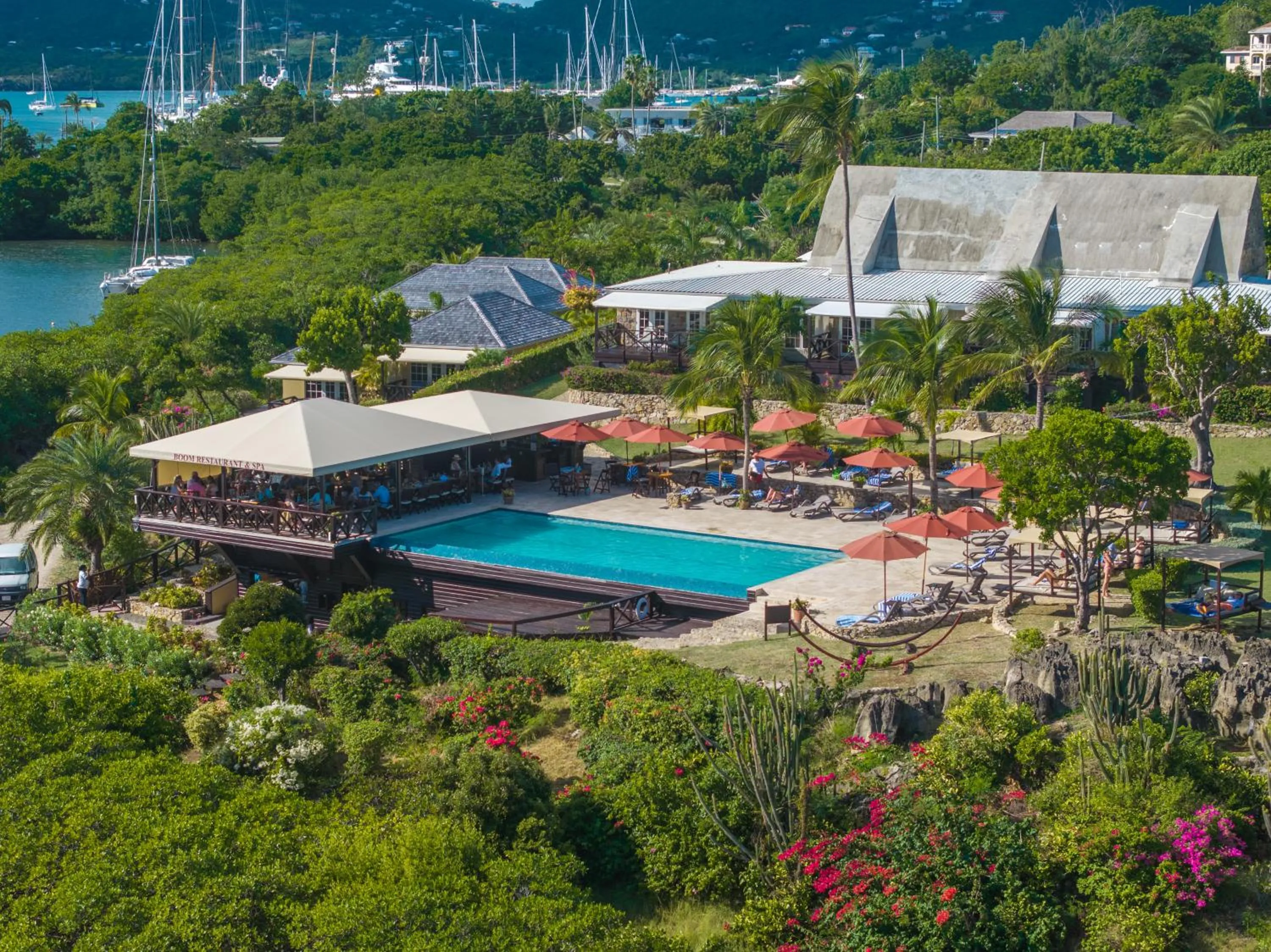 Pool view in Admiral's Inn and Gunpowder Suites