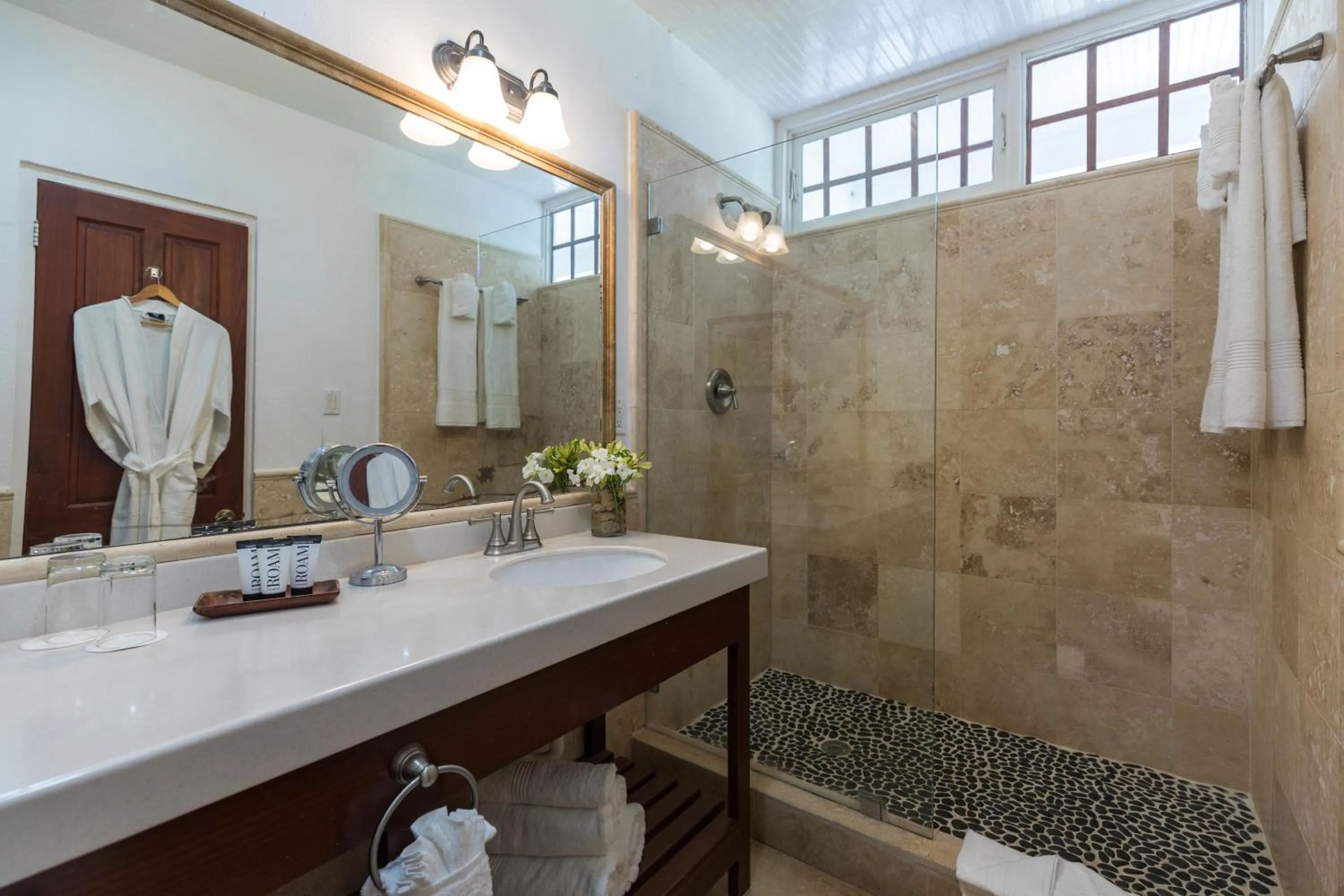 Shower in Admiral's Inn and Gunpowder Suites