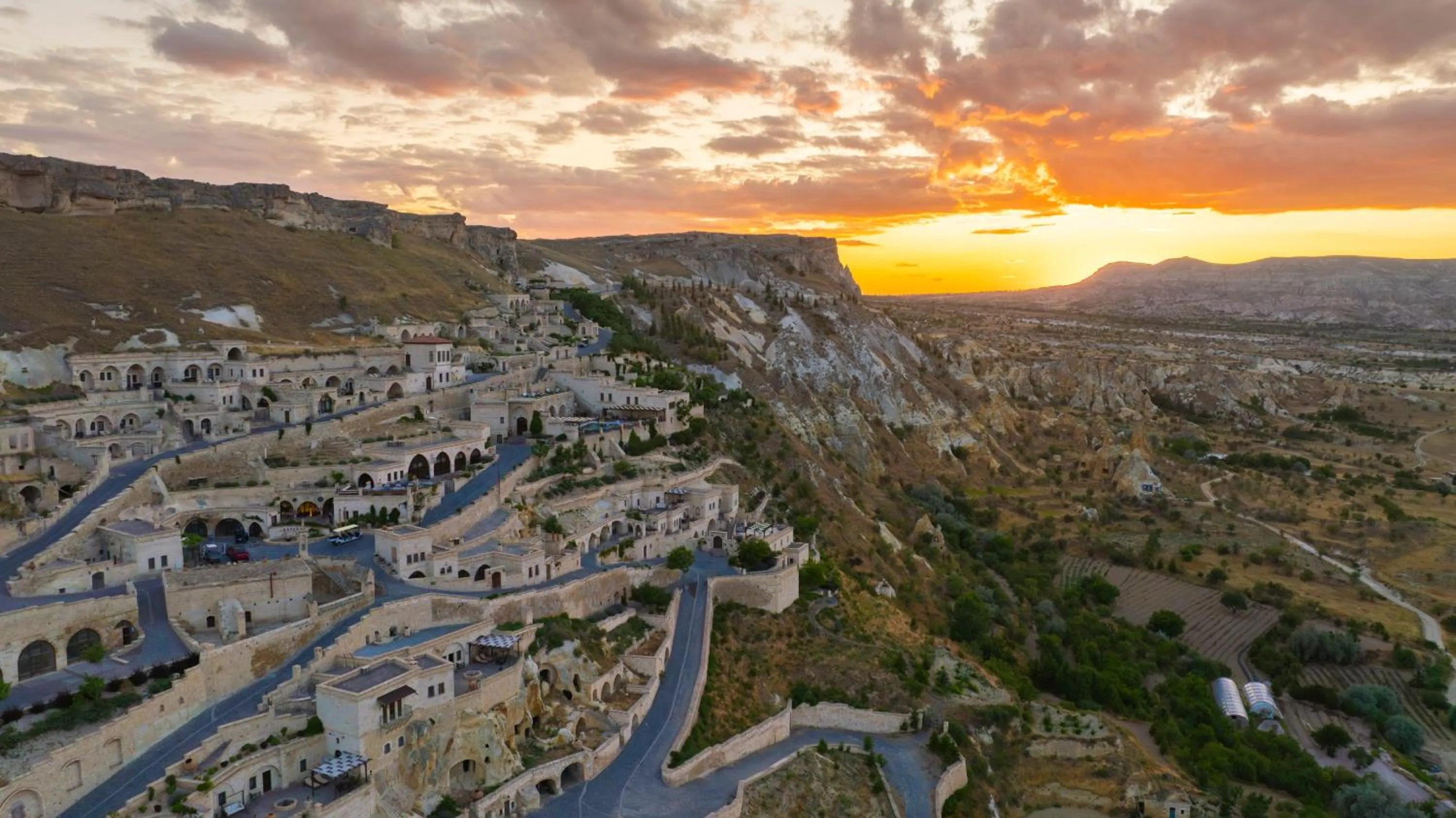 Bird's eye view in Kayakapi Premium Caves Cappadocia