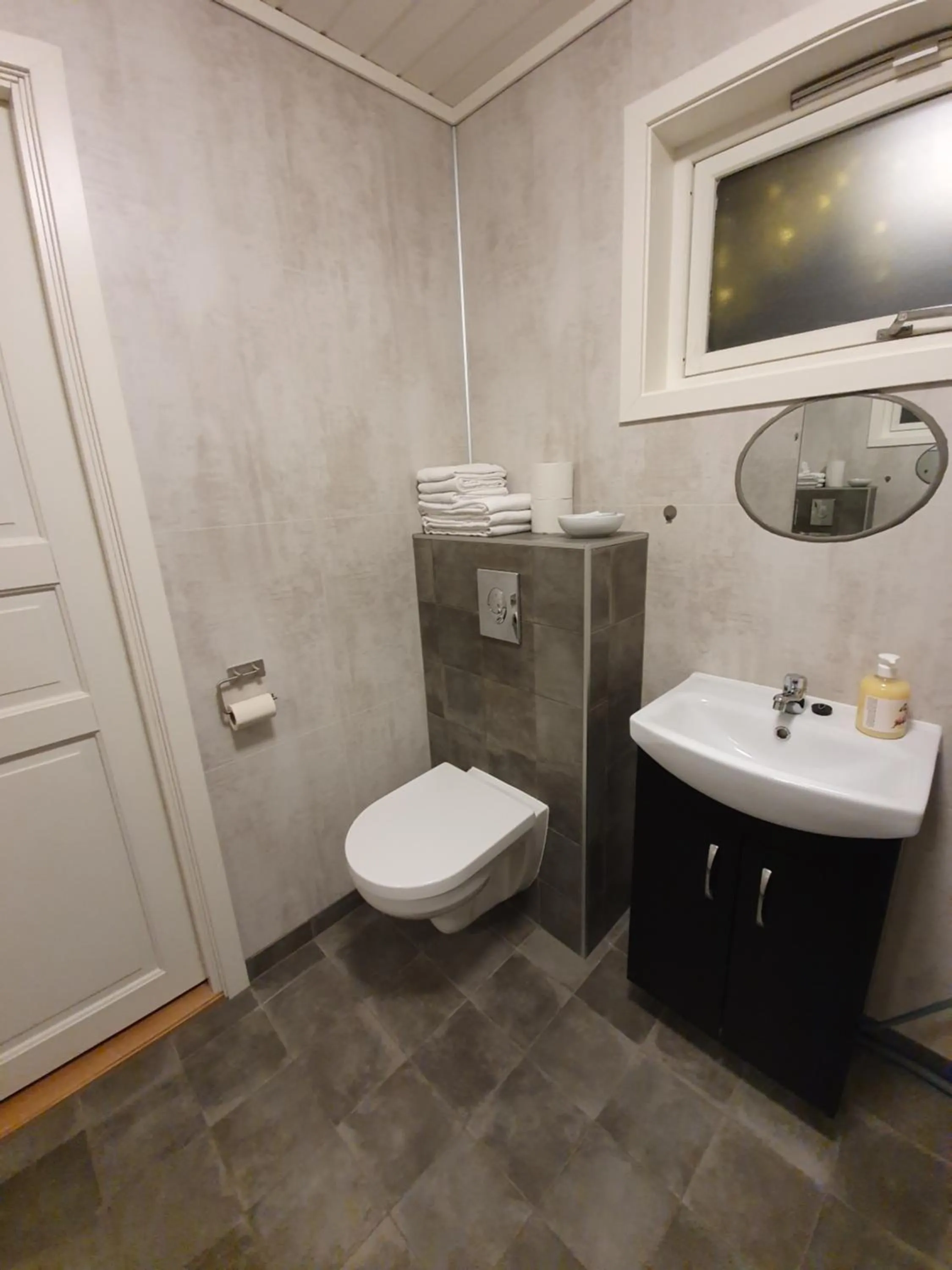 Bathroom in Vestavind hytter og rom AS