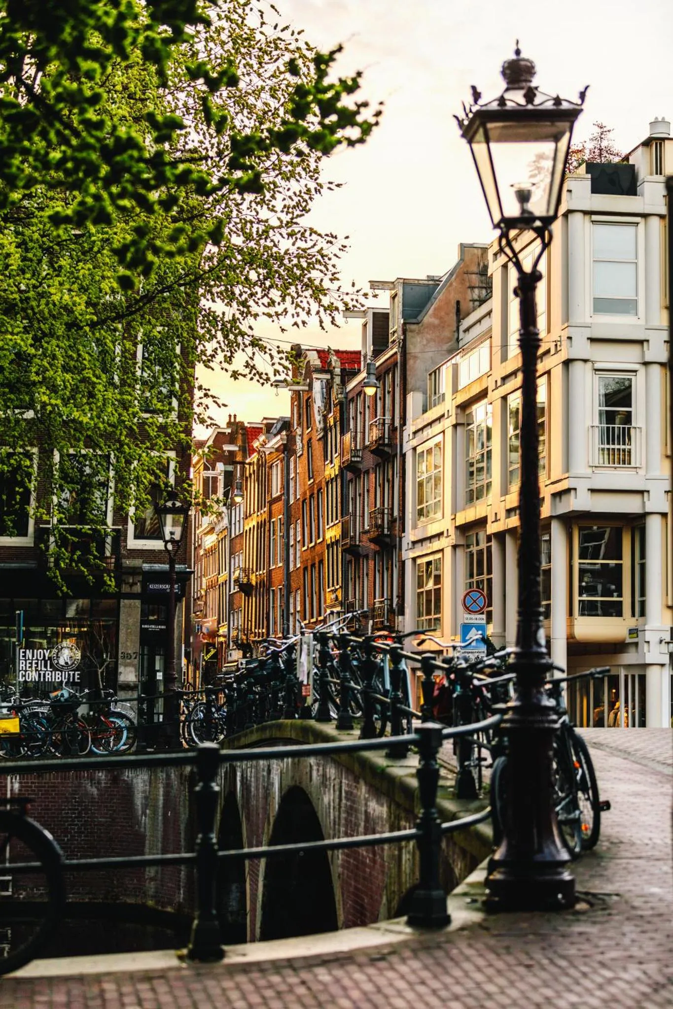 City view in Amsterdam Wiechmann Hotel