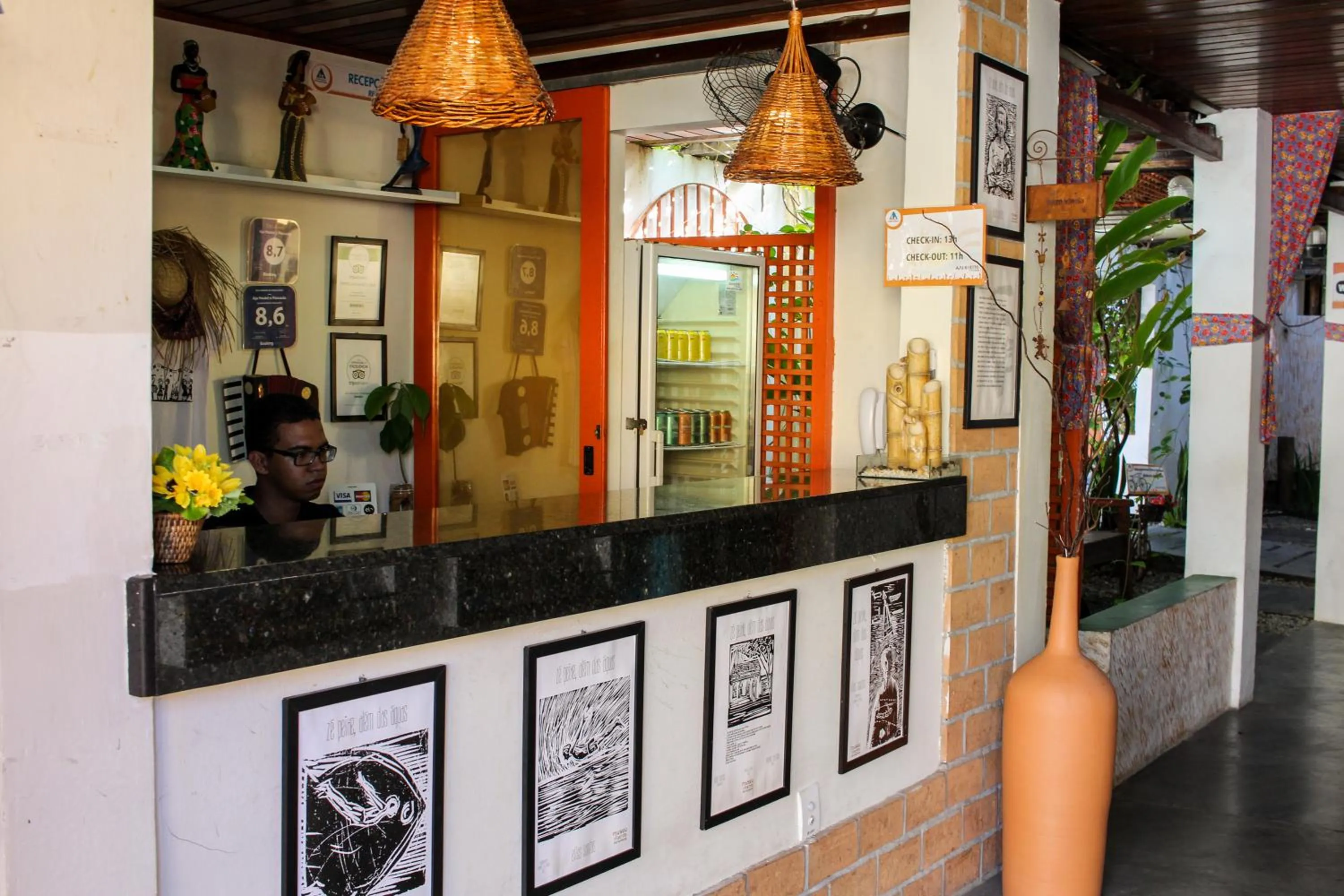 Lobby or reception in Vila Aju - Pousada Temática