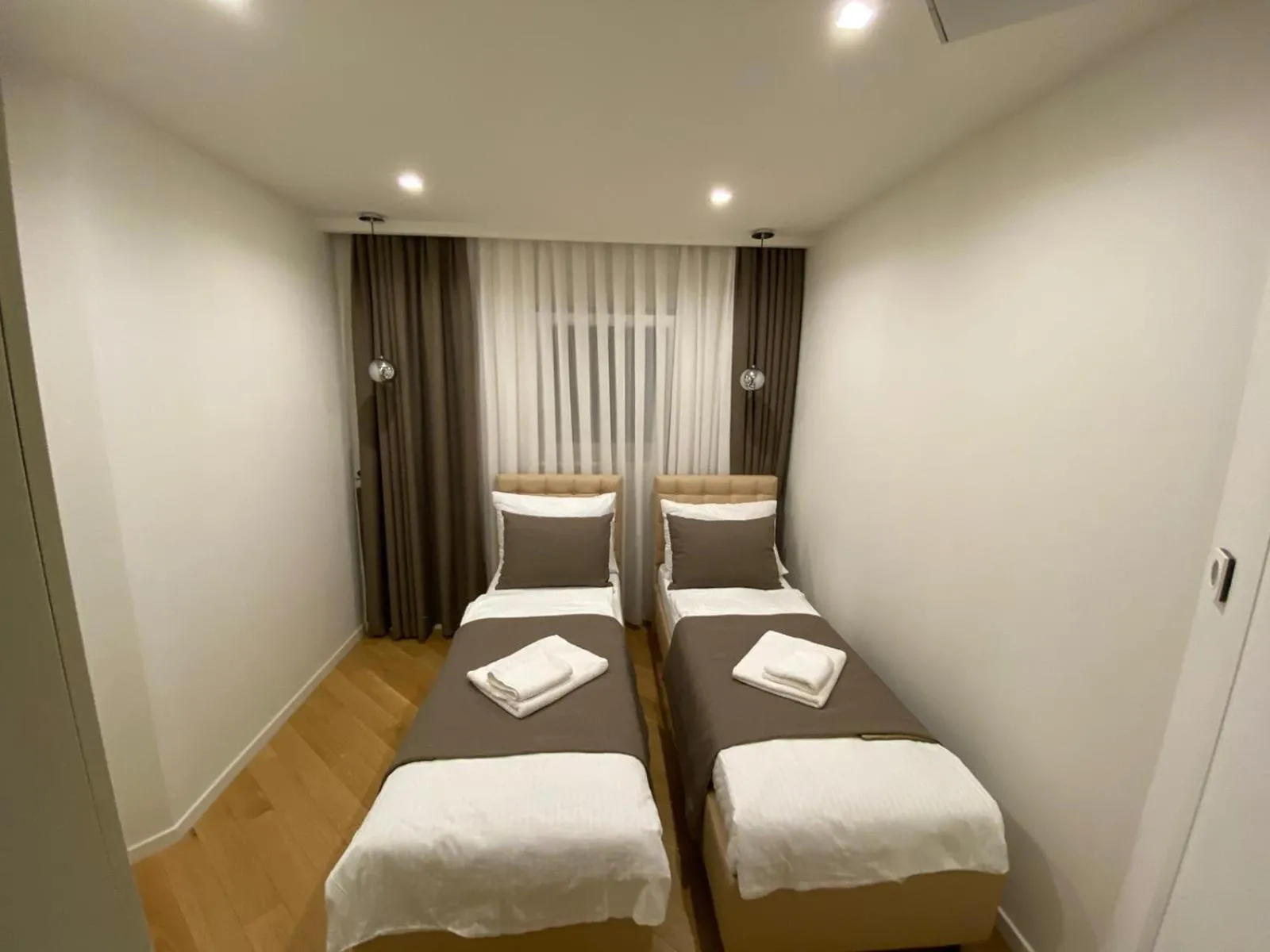 Bedroom, Bed in Apartments in Villa Ziza, rooftop swimming pool
