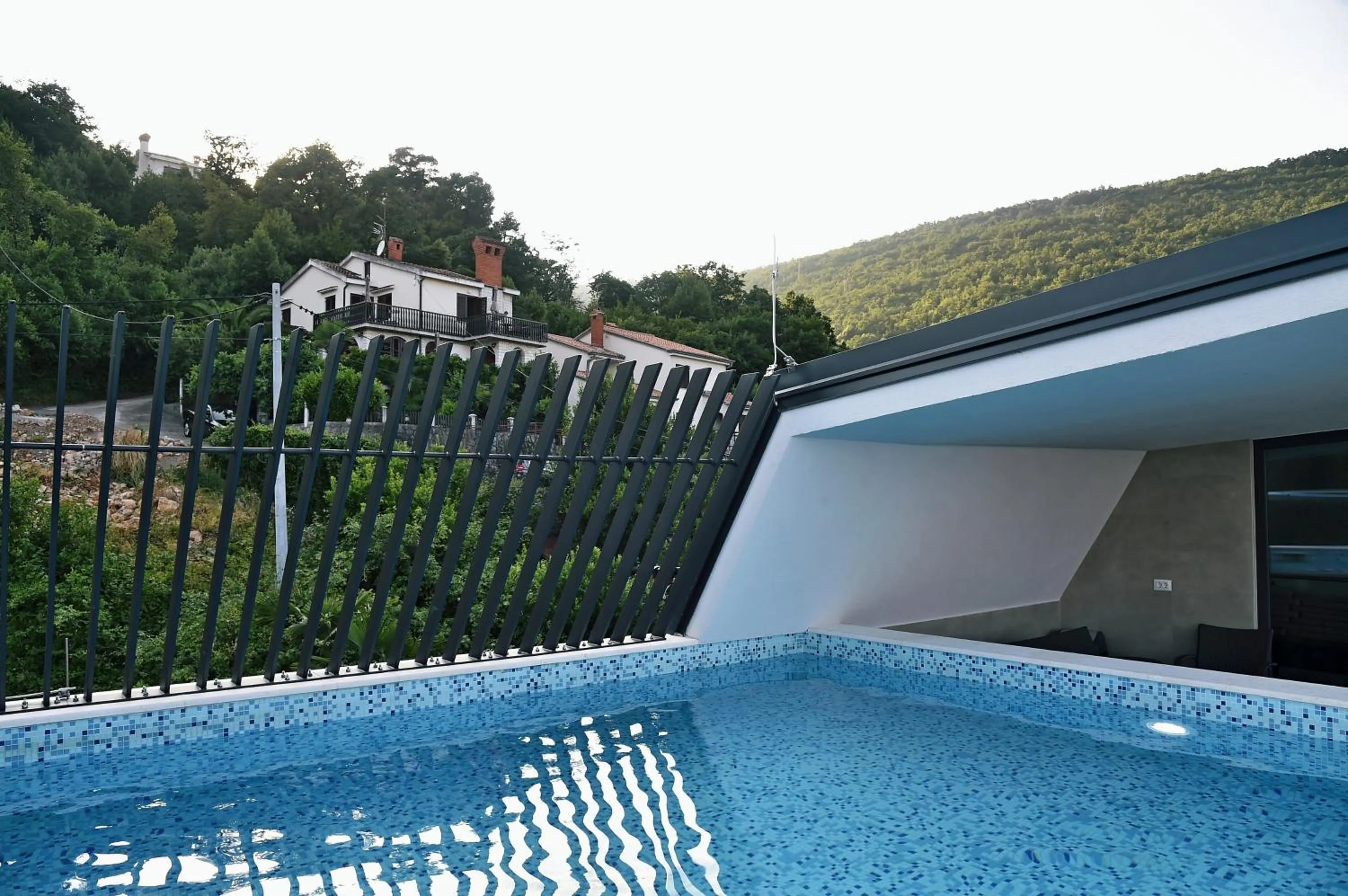 Balcony/Terrace in Apartments in Villa Ziza, rooftop swimming pool