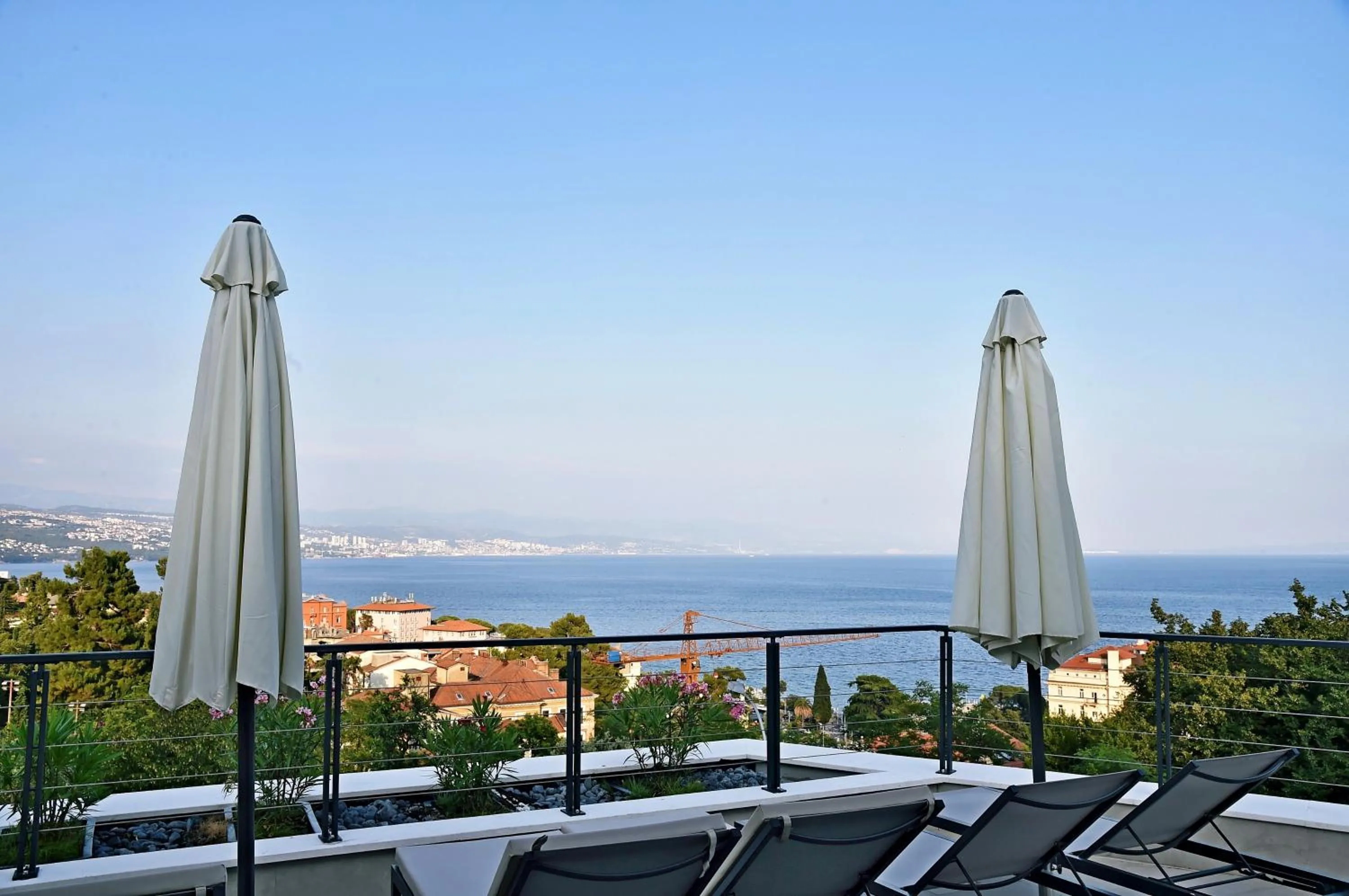 Balcony/Terrace in Apartments in Villa Ziza, rooftop swimming pool
