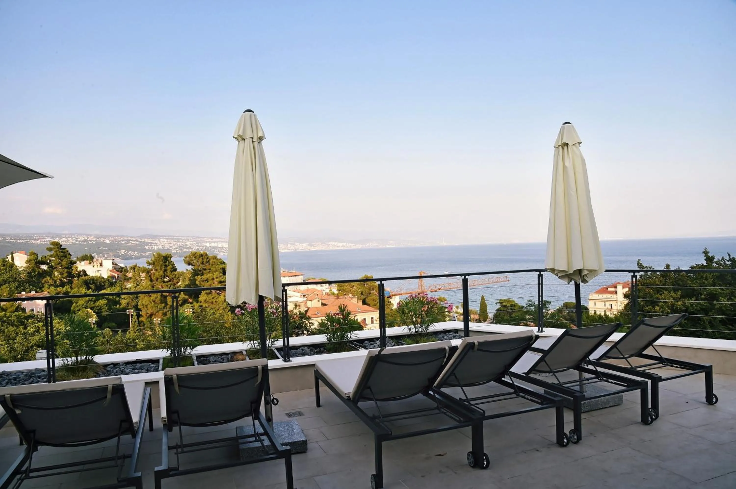Balcony/Terrace in Apartments in Villa Ziza, rooftop swimming pool