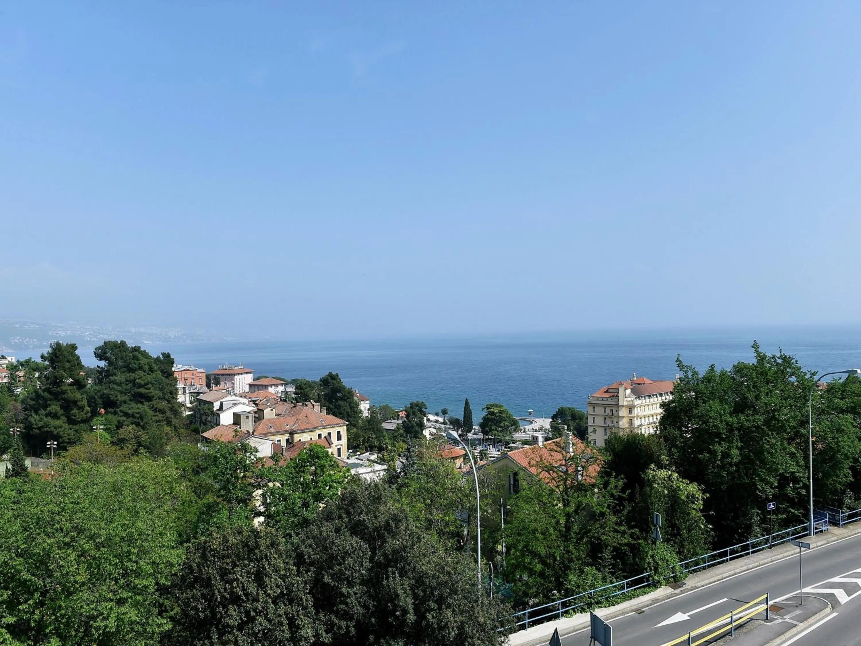Sea view in Apartments in Villa Ziza, rooftop swimming pool