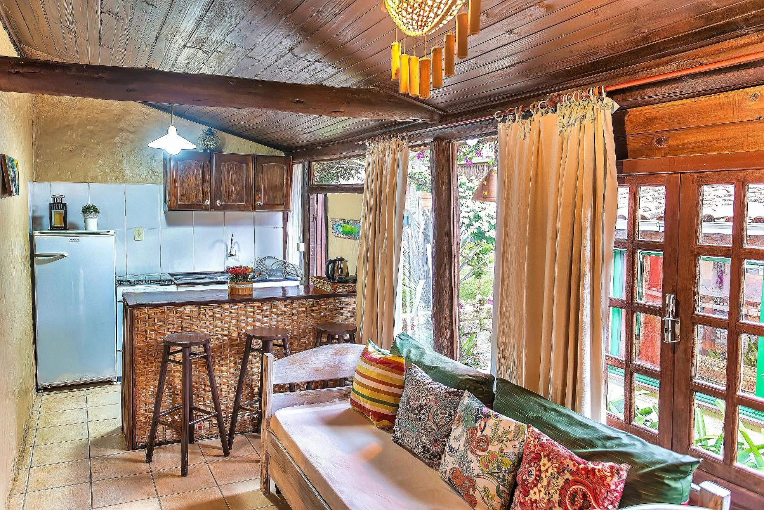 Kitchen or kitchenette in Pousada Rosa da Praia - Praia do Rosa - SC