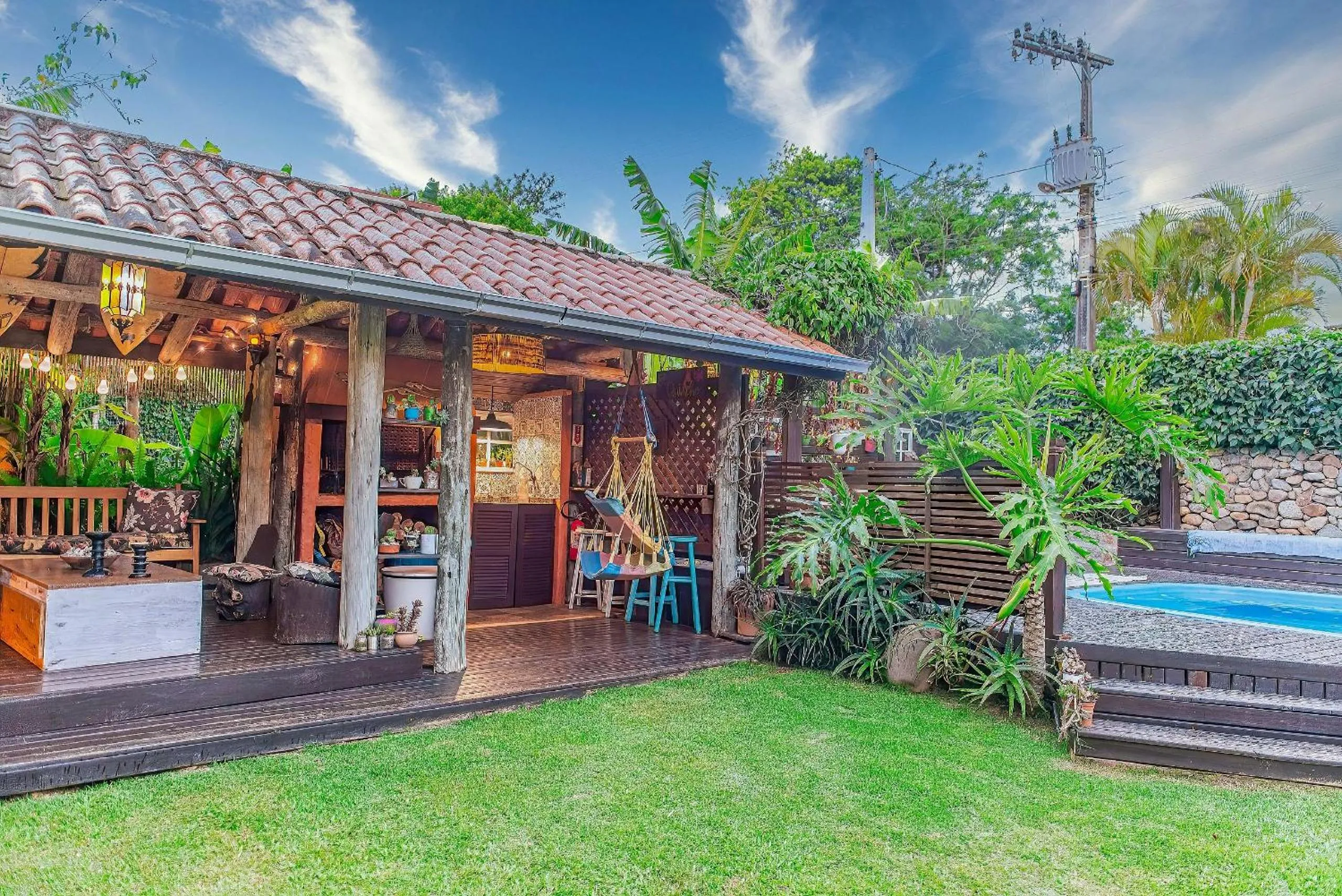 Garden in Pousada Rosa da Praia - Praia do Rosa - SC