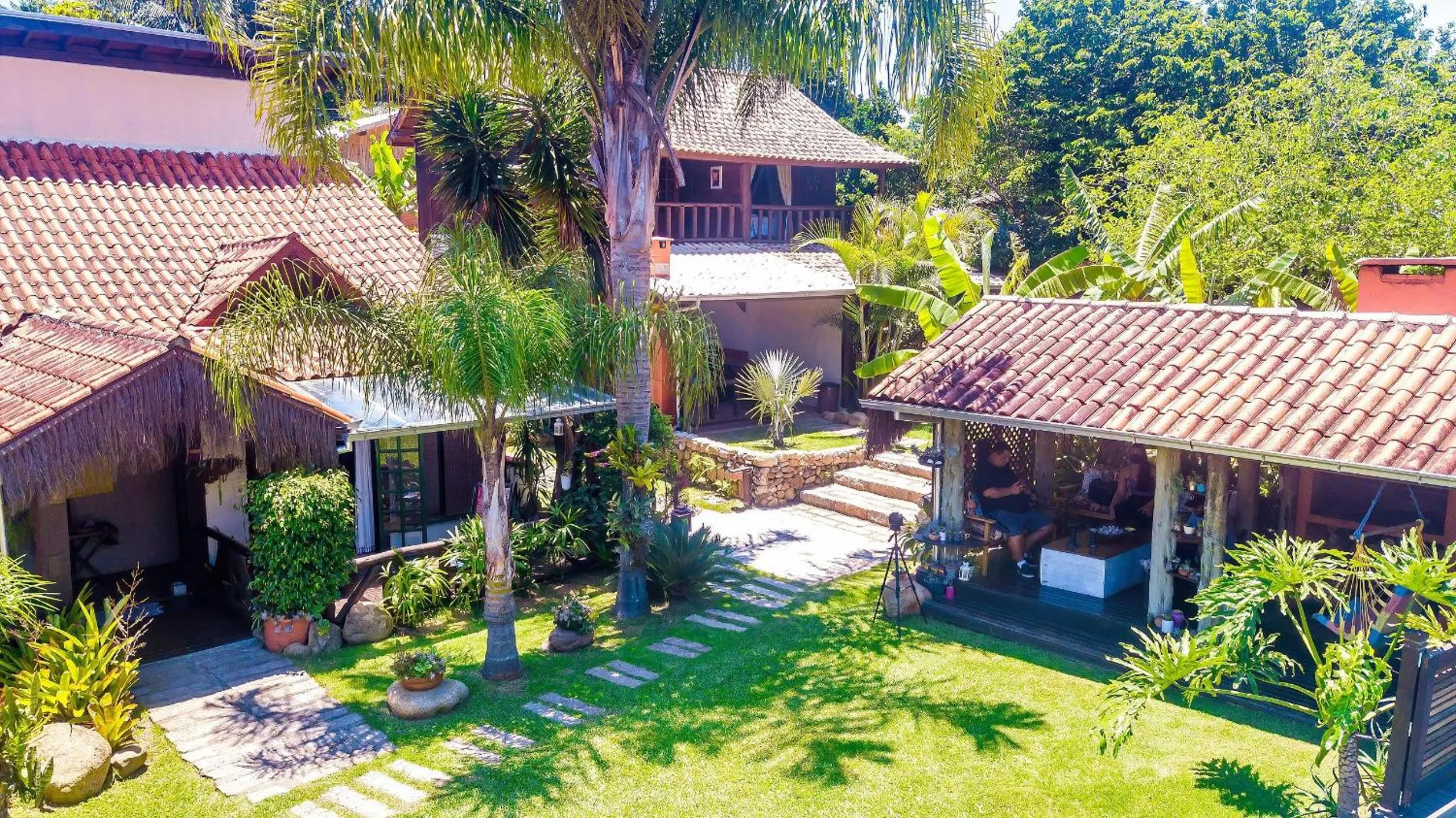 Garden in Pousada Rosa da Praia - Praia do Rosa - SC