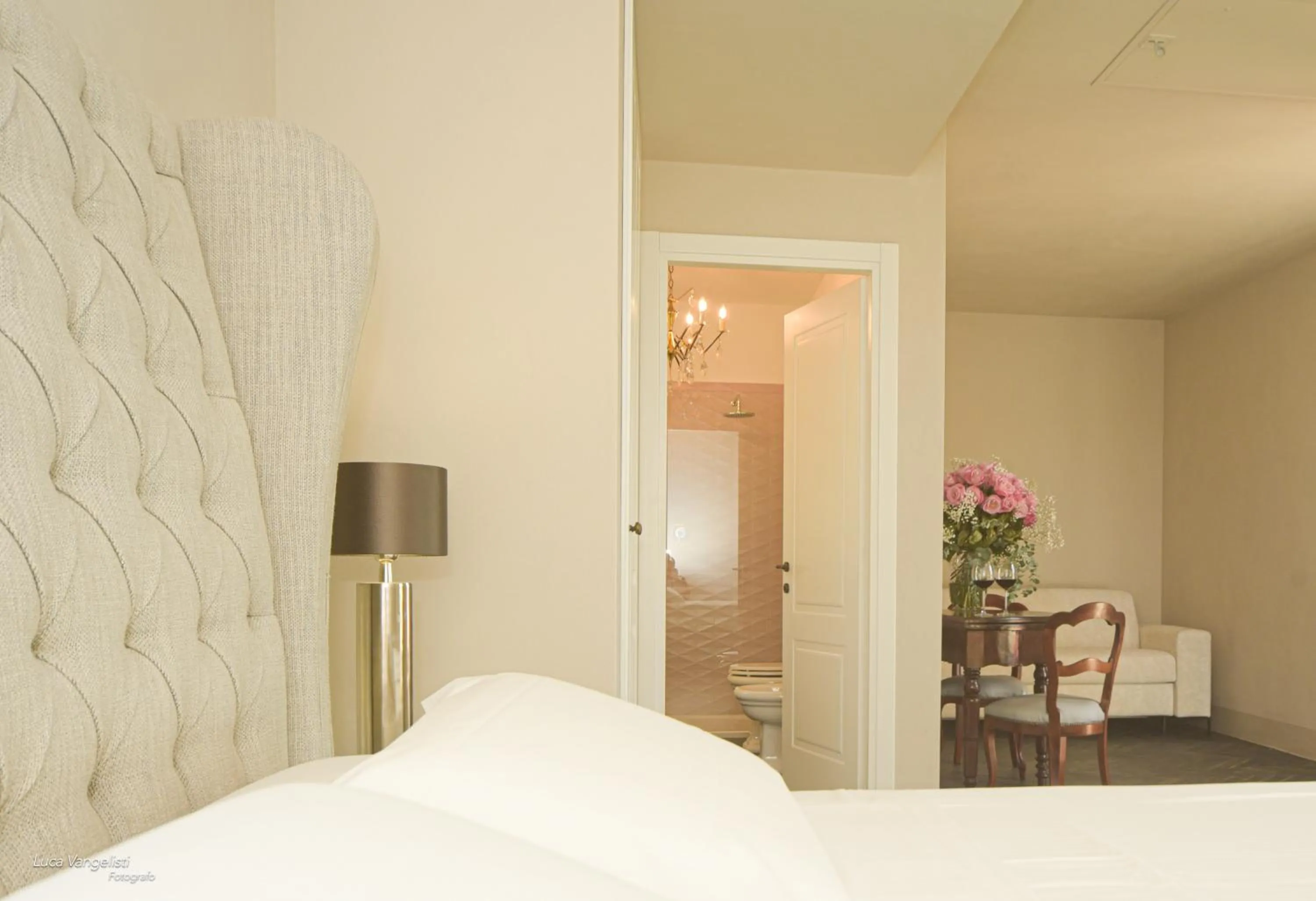 Bathroom, Bed in Agriturismo Villa Toscana