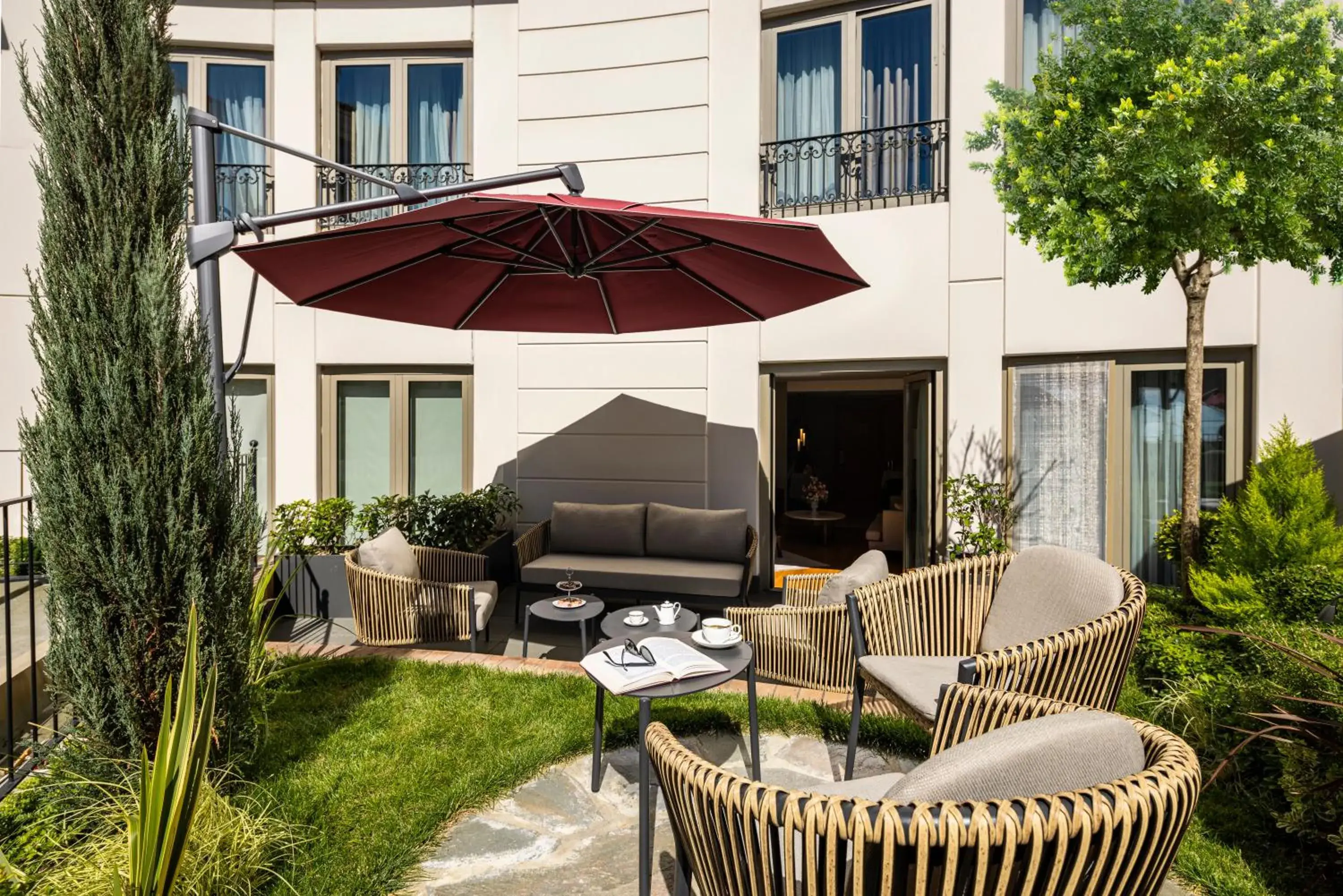 Garden view in CVK Park Bosphorus Hotel Istanbul Garden view in CVK Park Bosphorus Hotel Istanbul