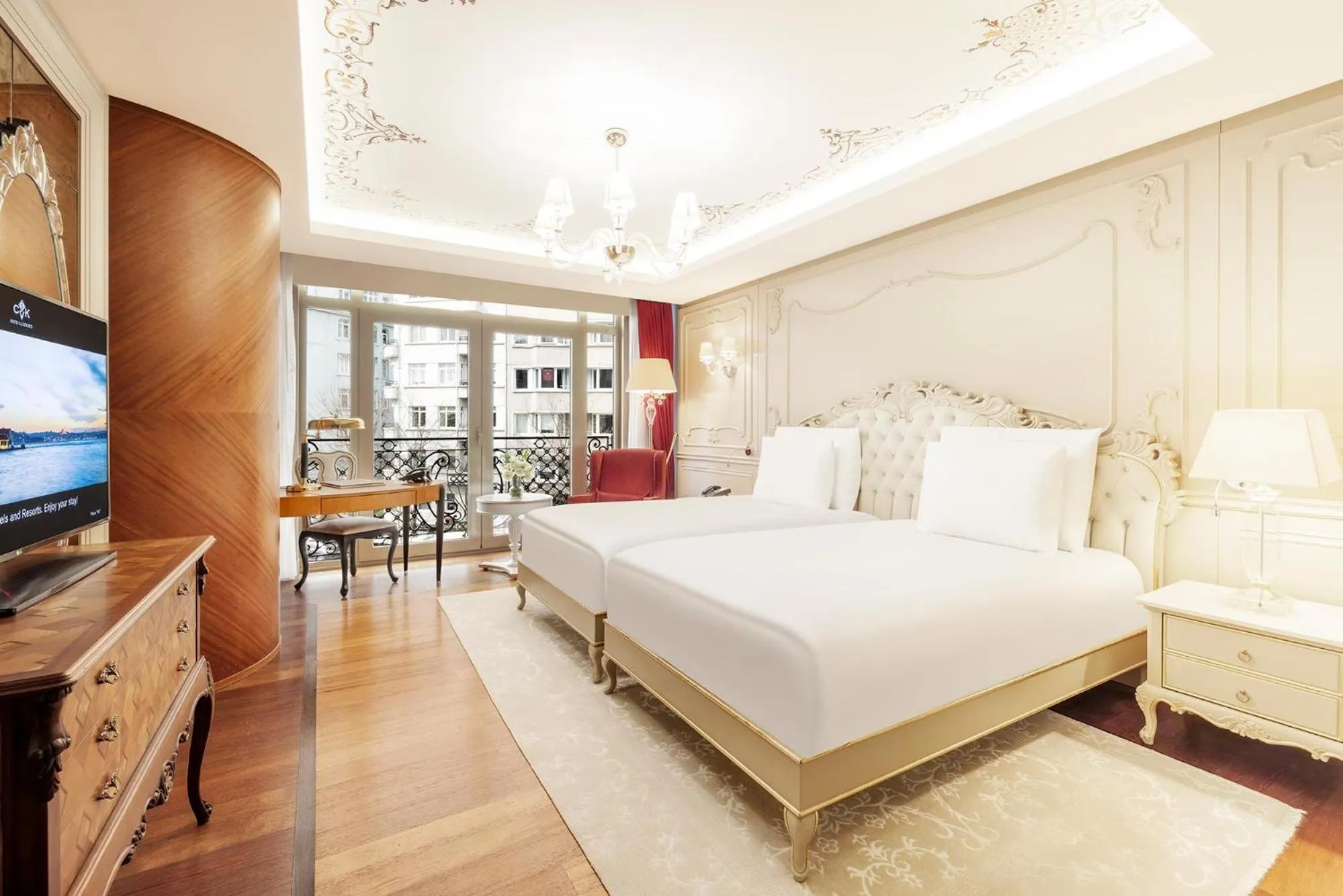 Bed in CVK Park Bosphorus Hotel Istanbul