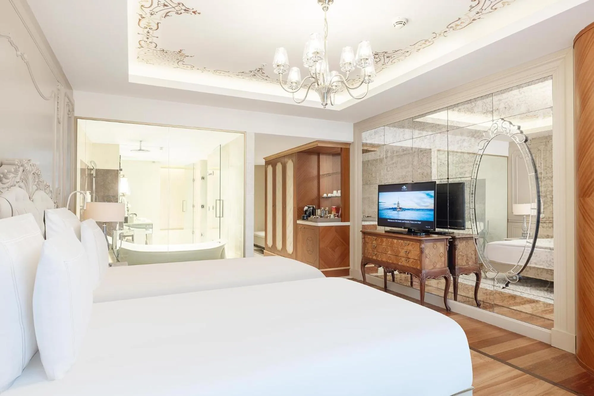 Bed in CVK Park Bosphorus Hotel Istanbul