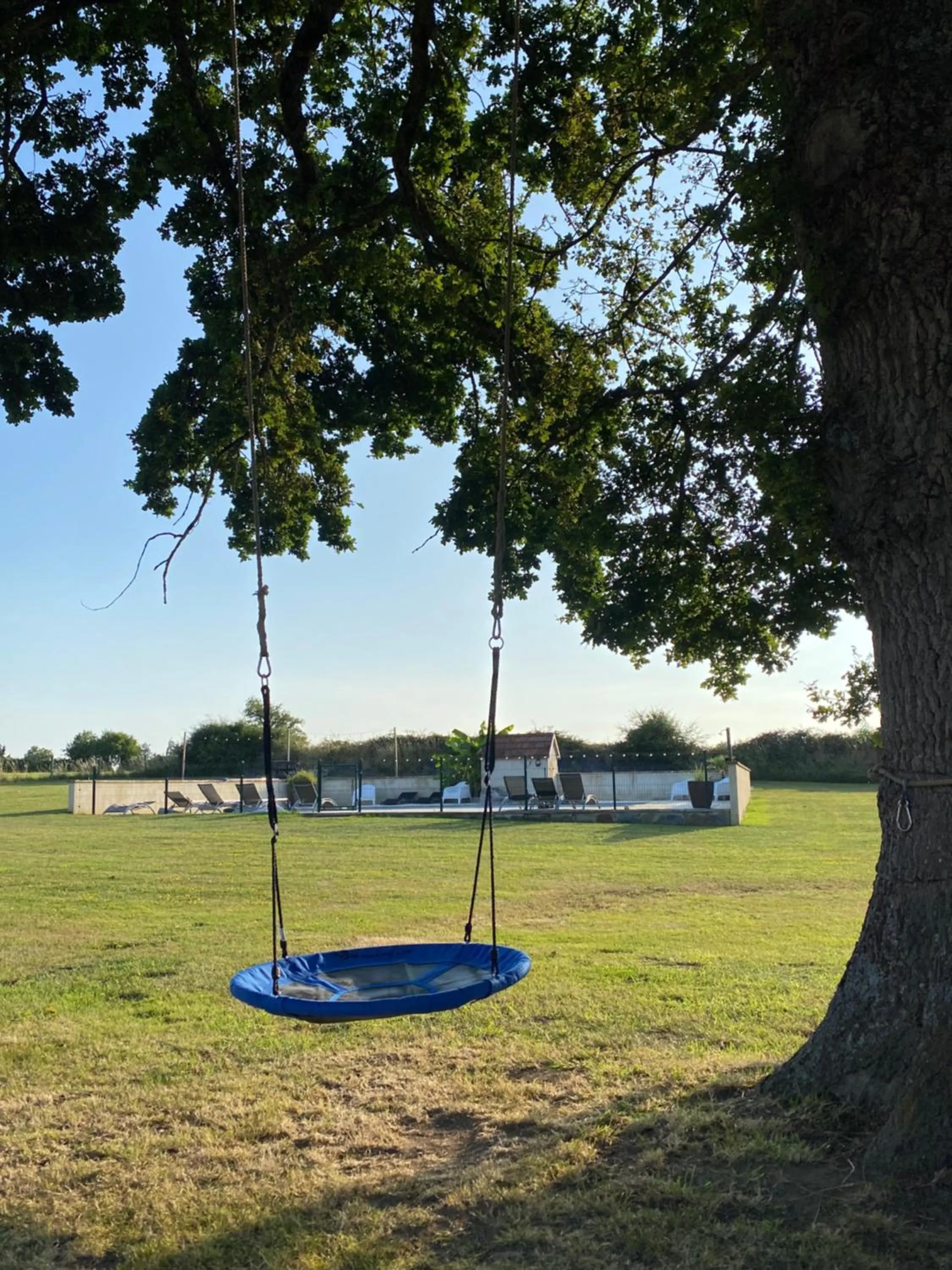 Children play ground in Gites Le Grand Tornage holiday fun for the whole family