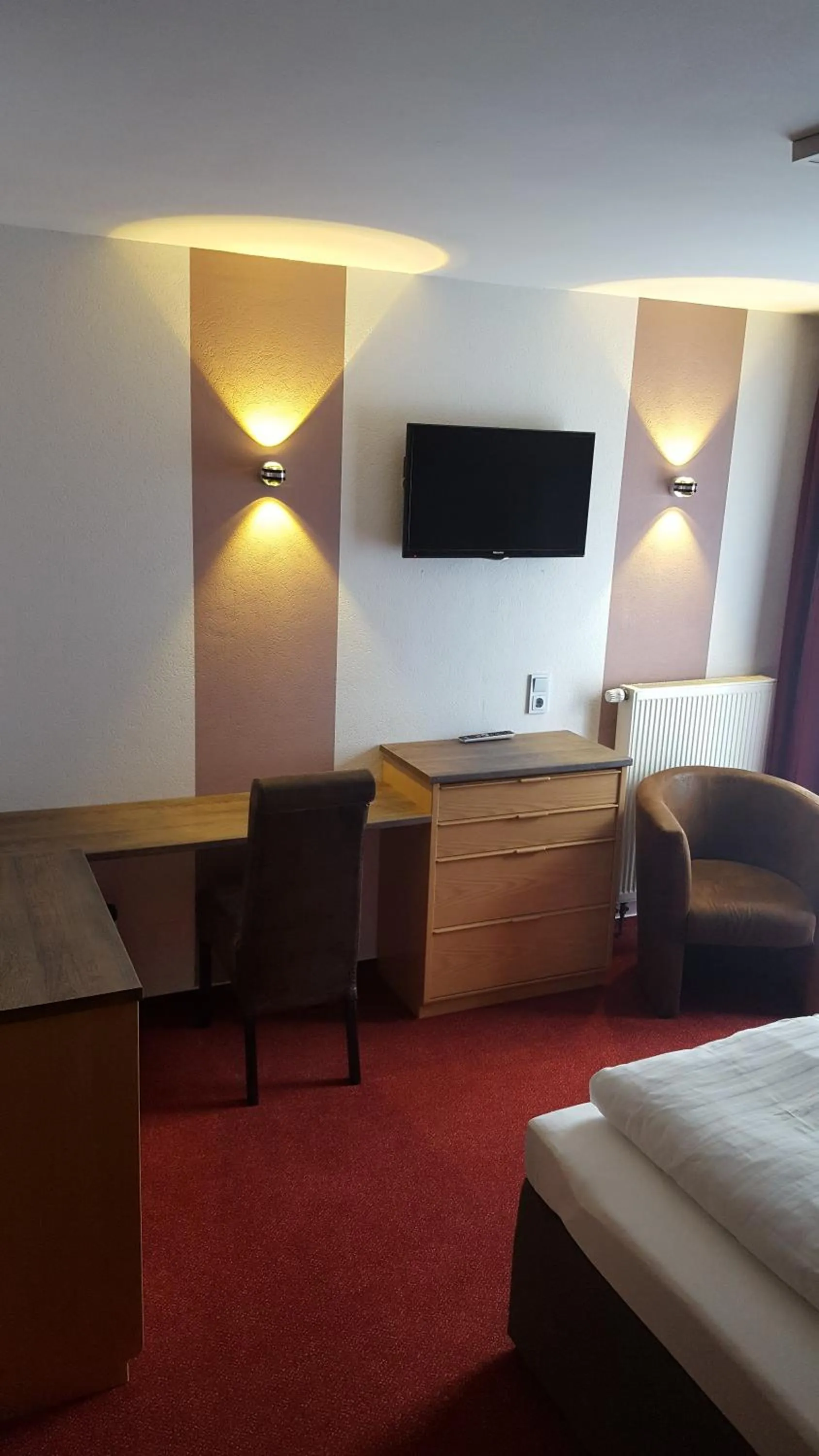 Decorative detail, Bed in Hotel Aggertal