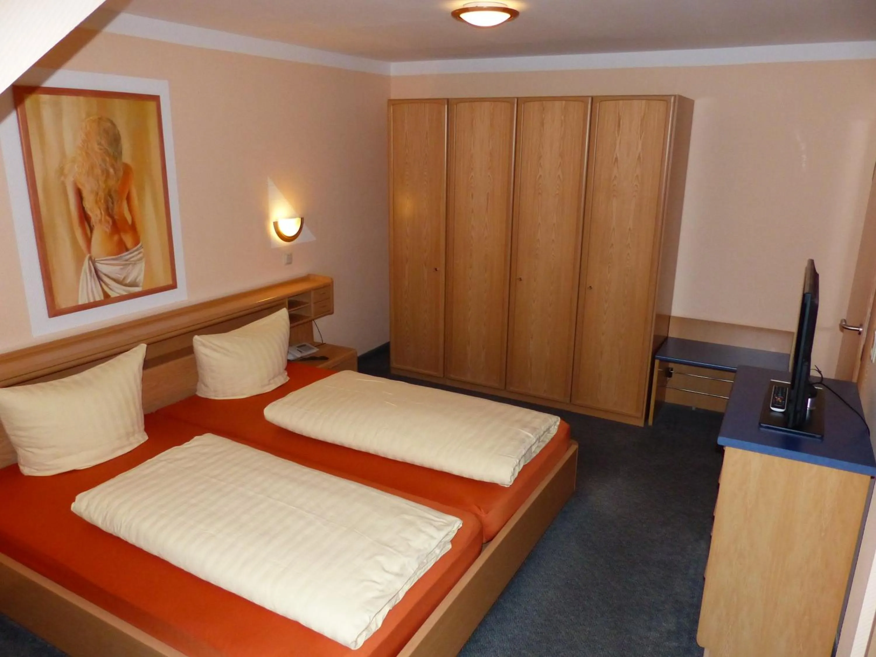 Photo of the whole room, Bed in Hotel Aggertal