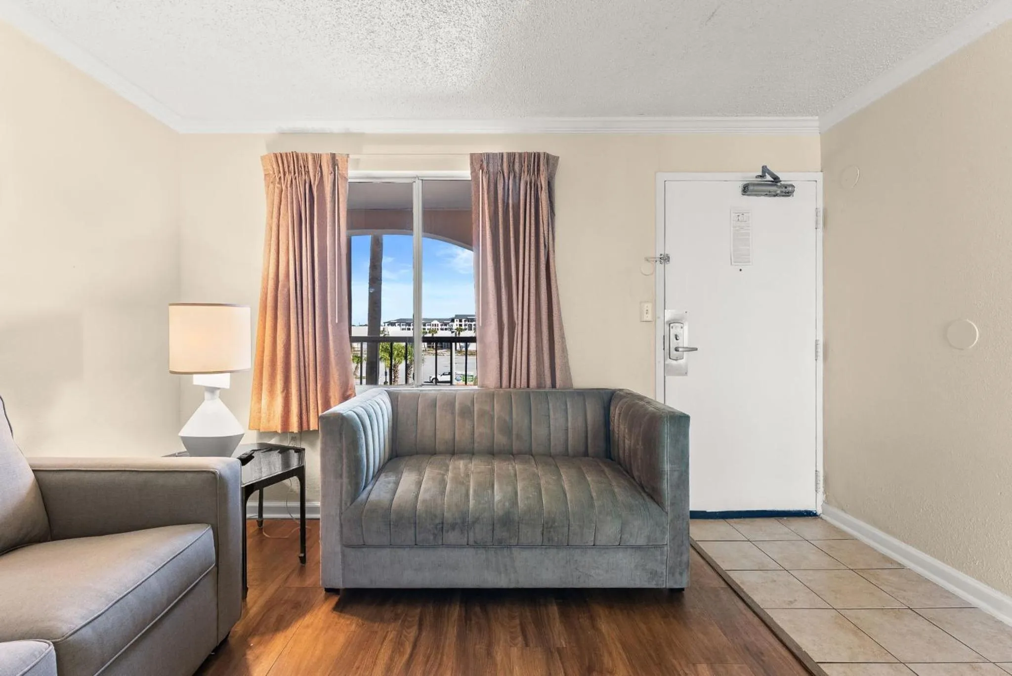 Living room in Seahaven Beach Hotel Panama City Beach