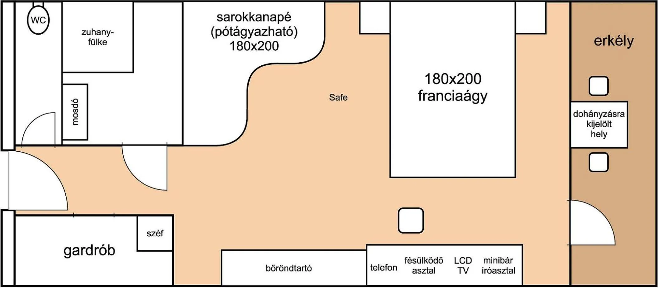 Floor plan in Belenus Thermalhotel superior