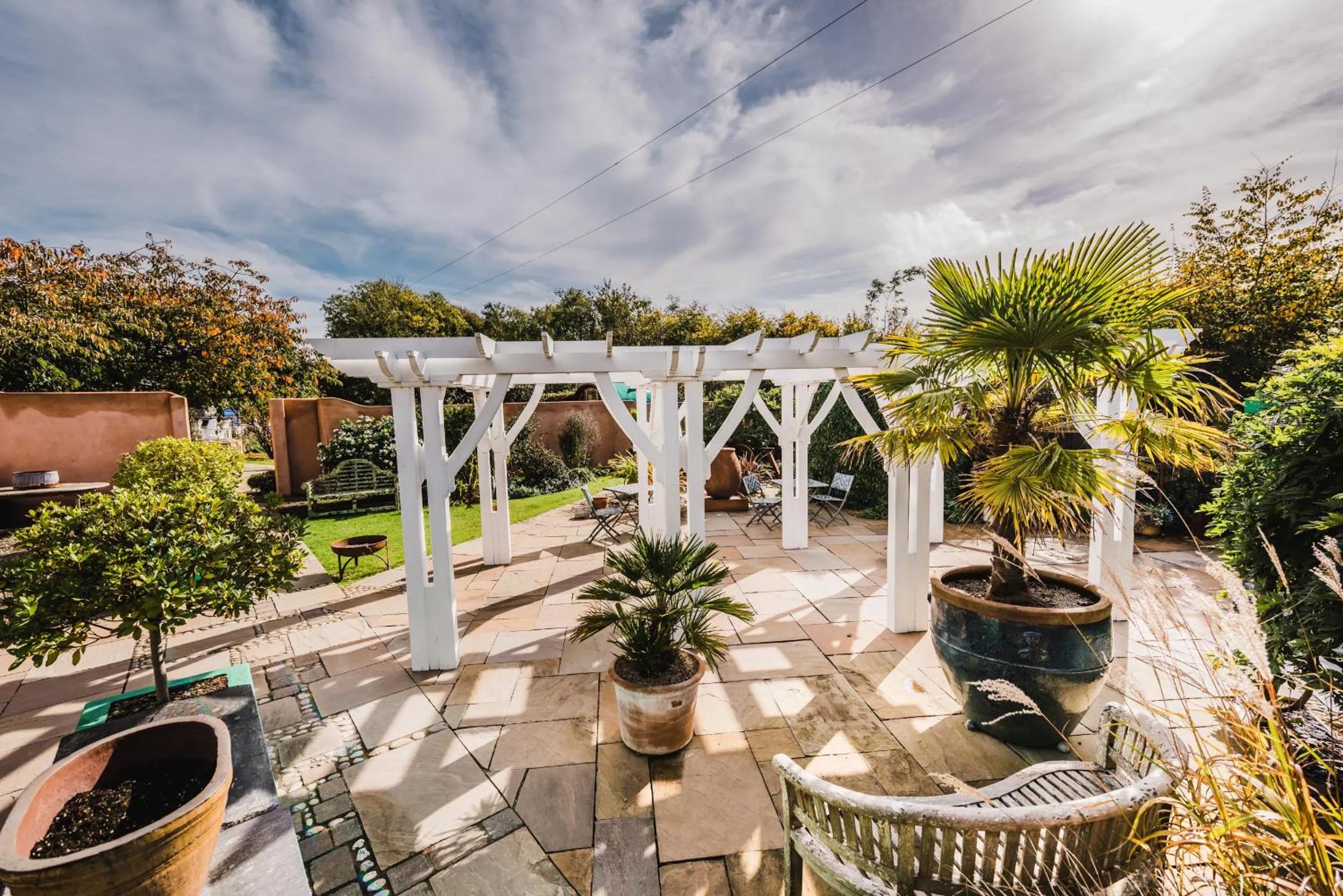 Garden view in Lower Barns Boutique B&B