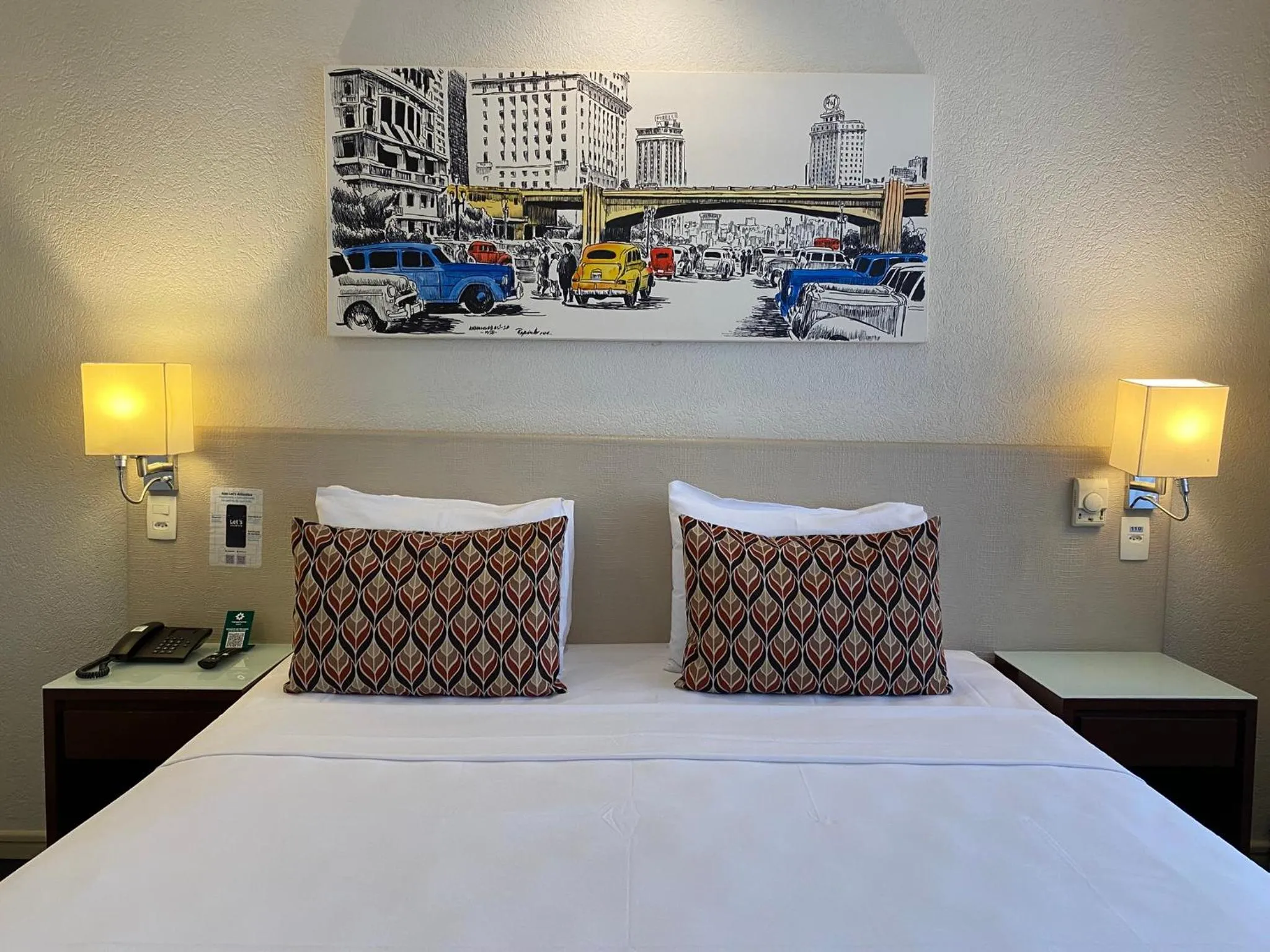 Bed in Hotel Transamerica Berrini