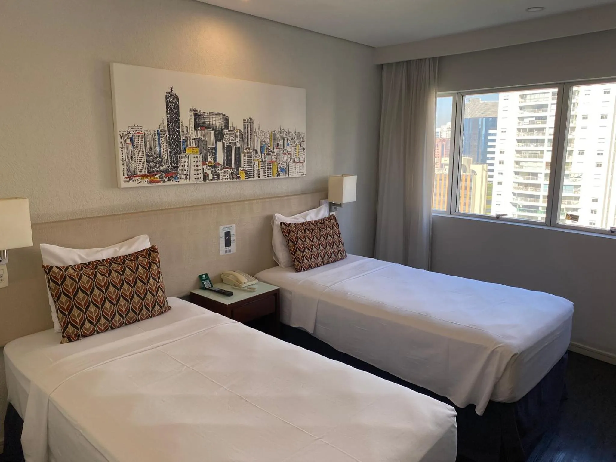 Bed in Hotel Transamerica Berrini