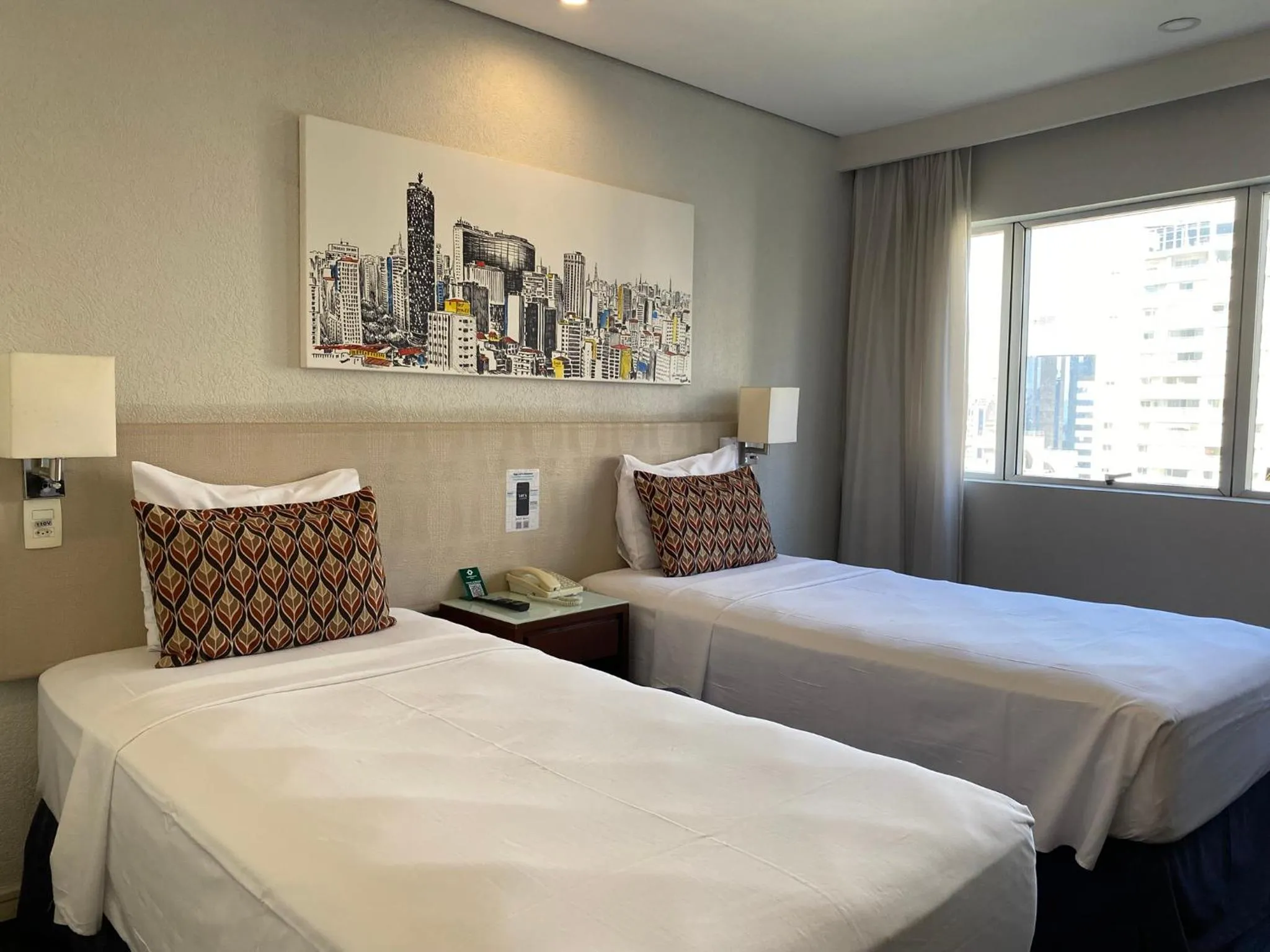 Bed in Hotel Transamerica Berrini