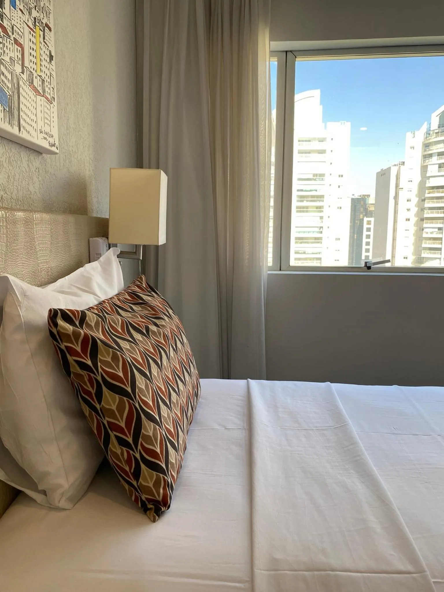 Bed in Hotel Transamerica Berrini