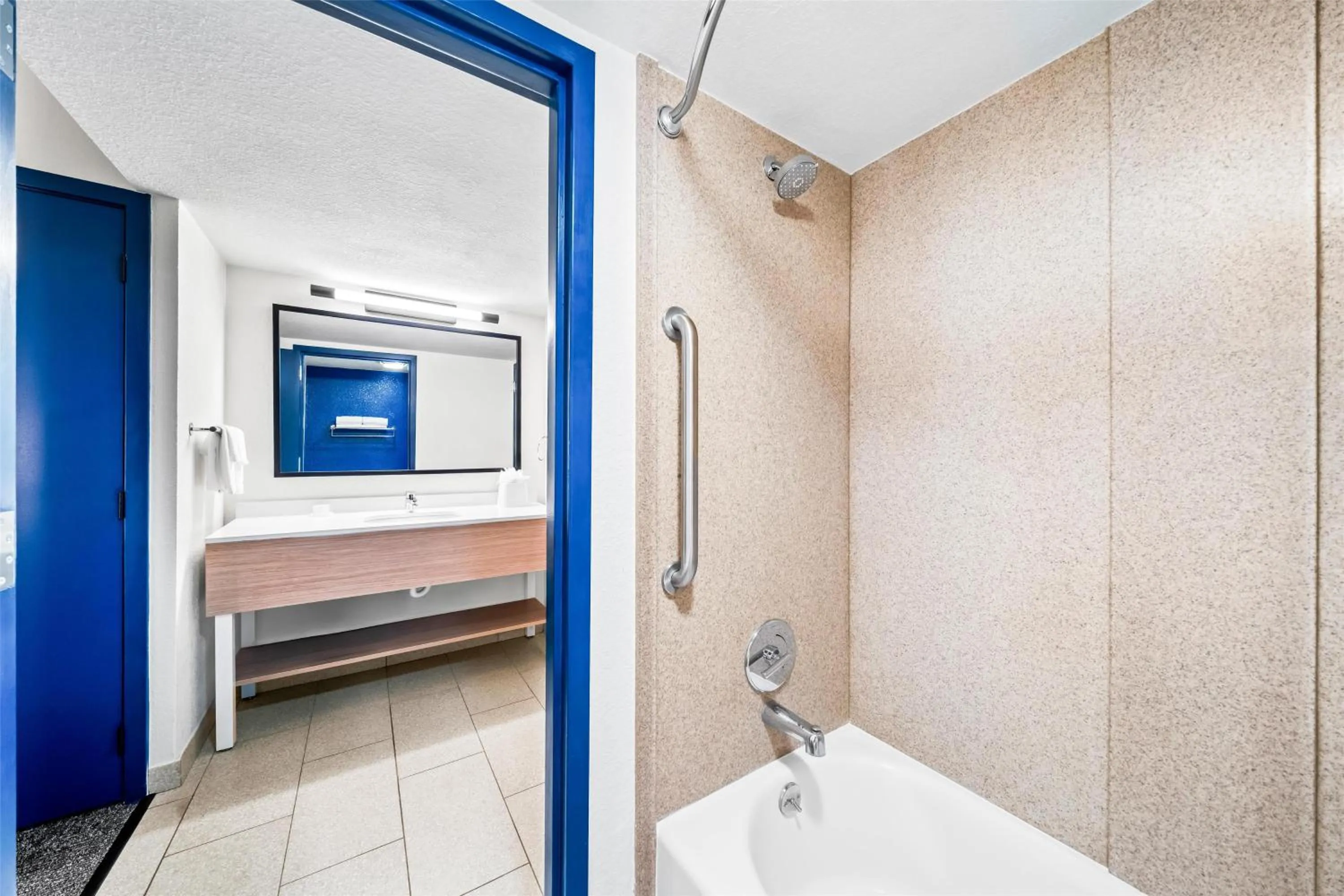 Bathroom in Spark by Hilton Orlando near Universal