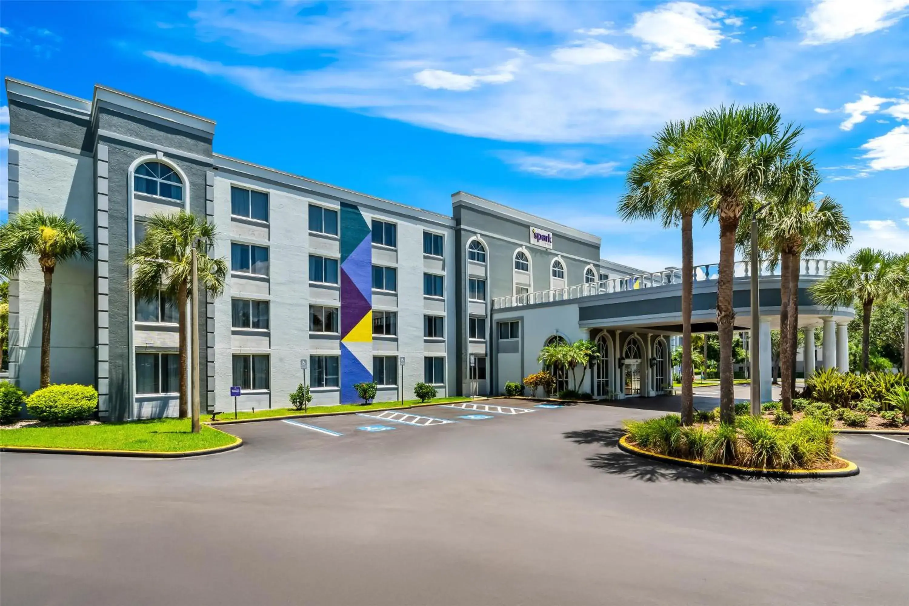 Property building in Spark by Hilton Orlando near Universal Property building in Spark by Hilton Orlando near Universal