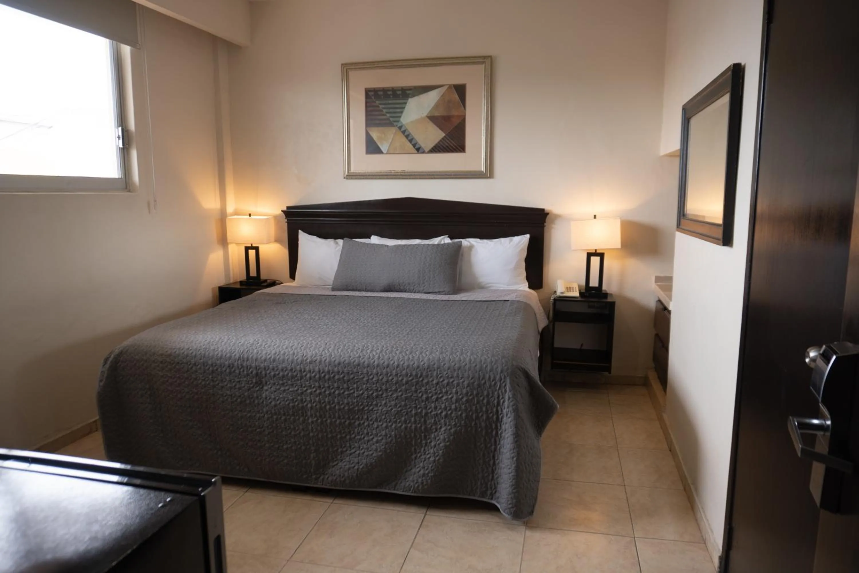 Bed in Hotel America Centro