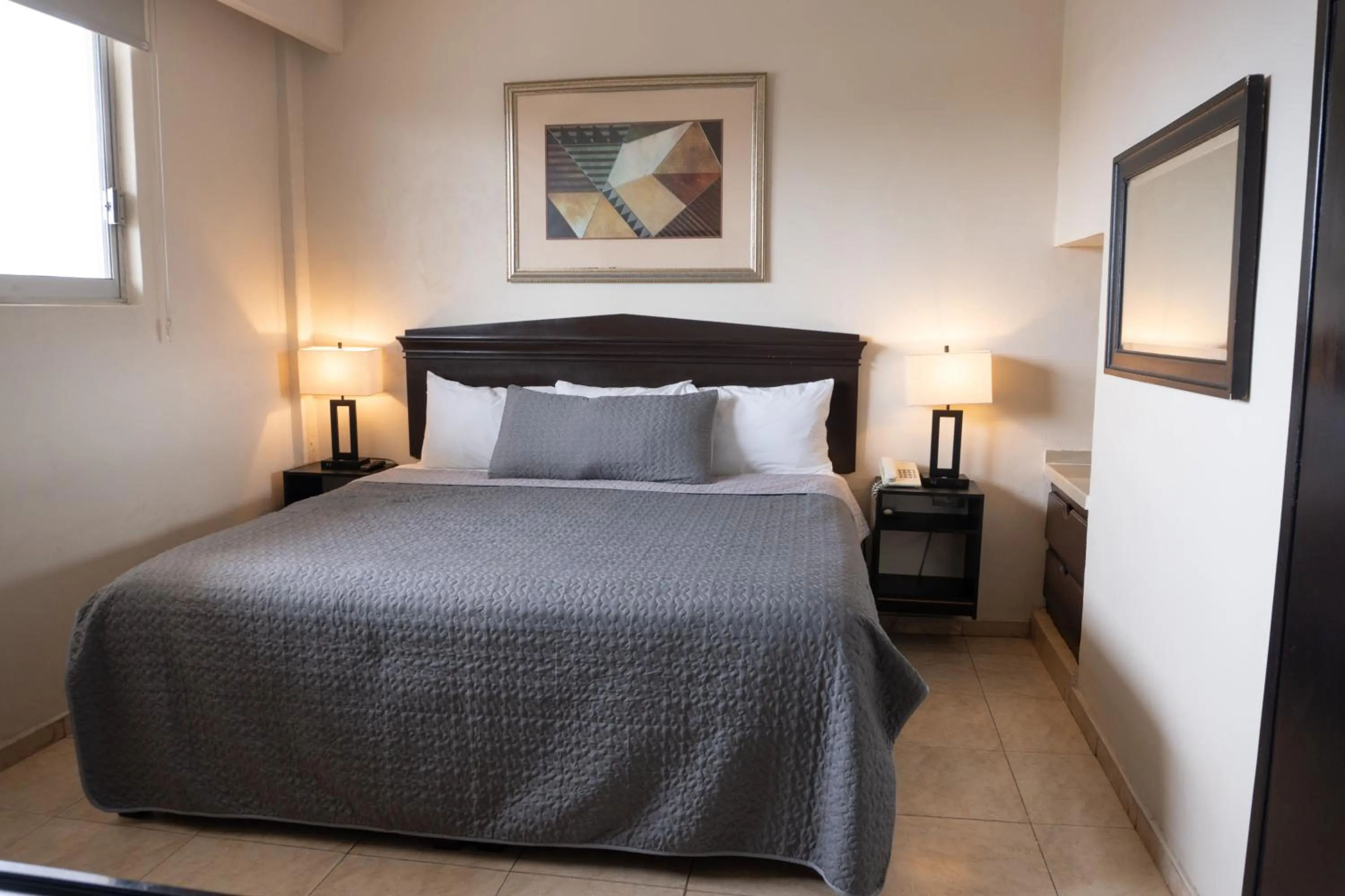 Bed in Hotel America Centro