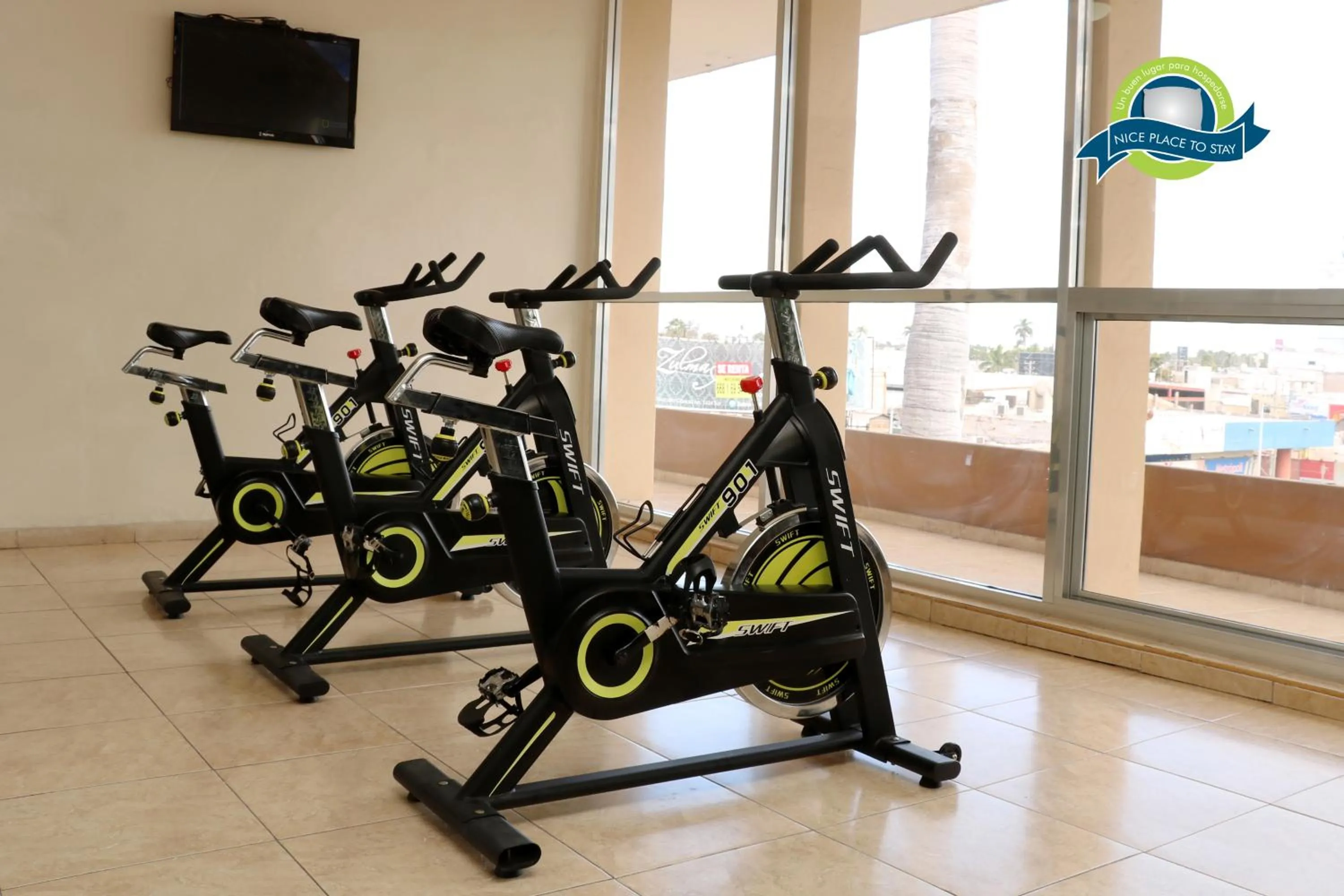 Fitness centre/facilities in Hotel America Centro
