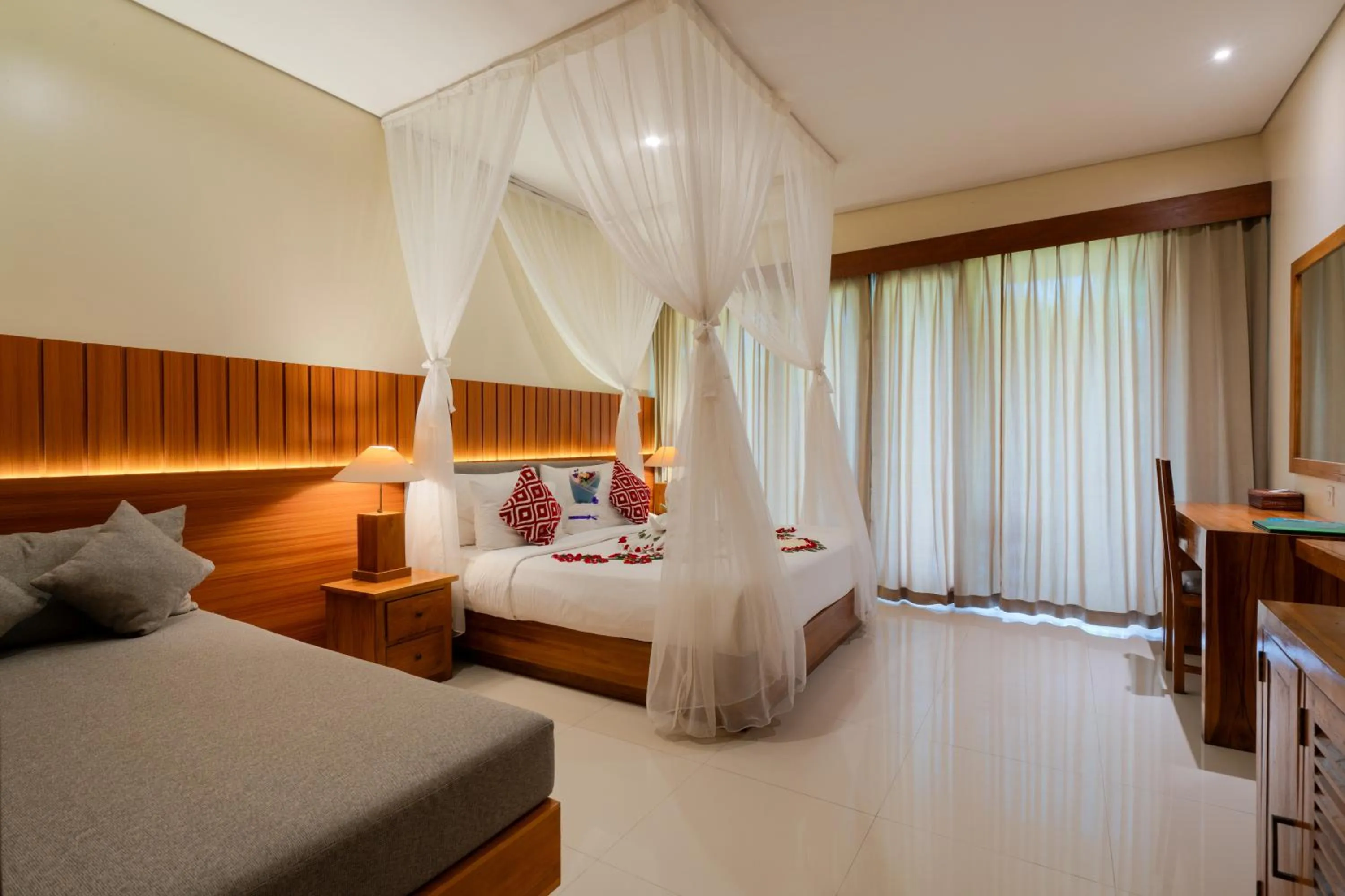 Bed in Pertiwi Bisma Ubud