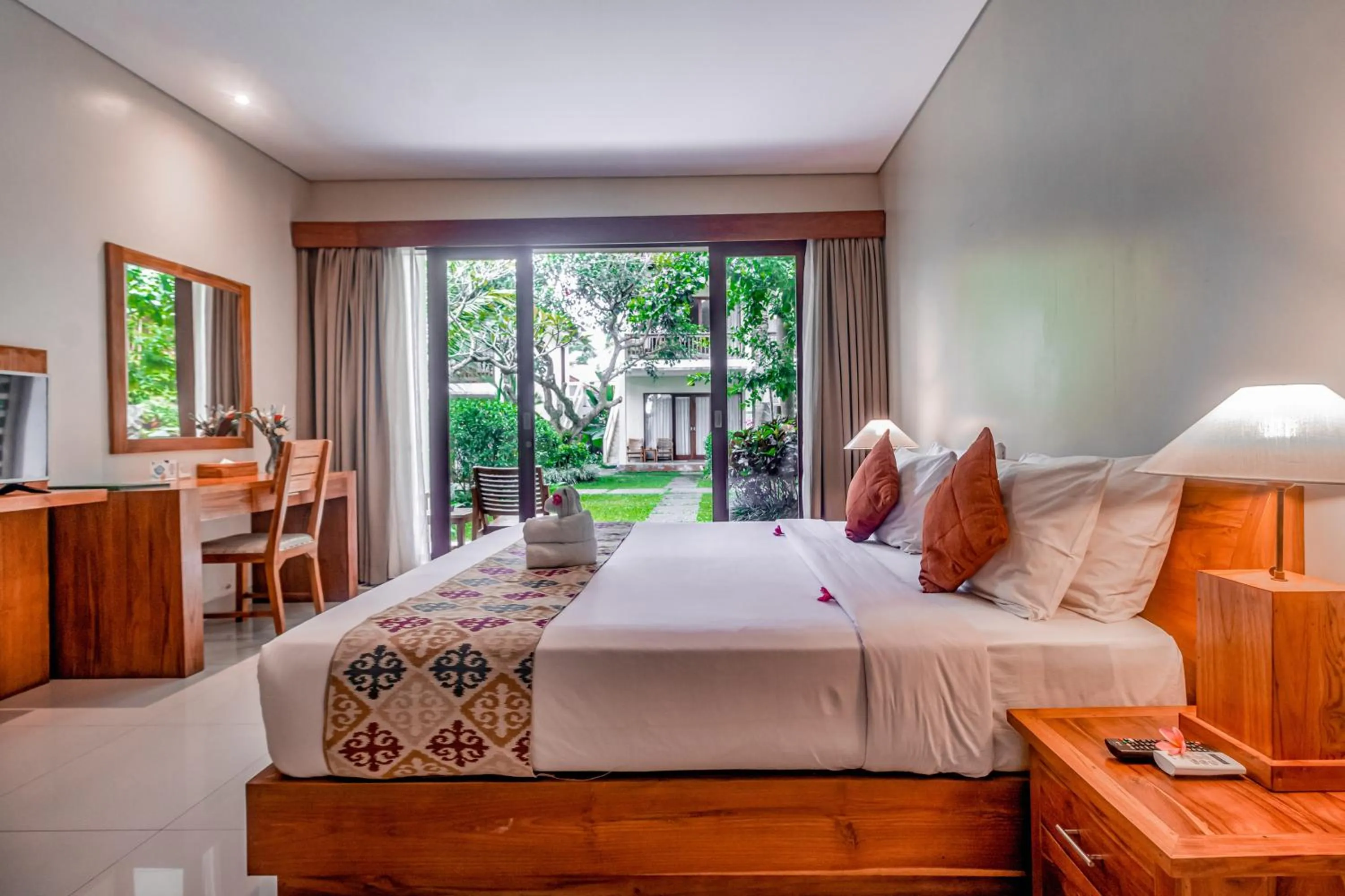View (from property/room), Bed in Pertiwi Bisma Ubud