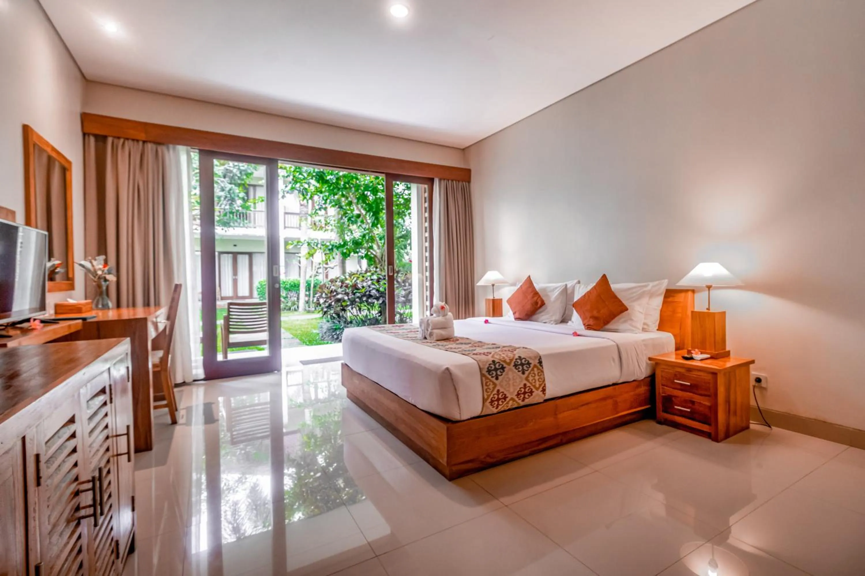 Bed in Pertiwi Bisma Ubud