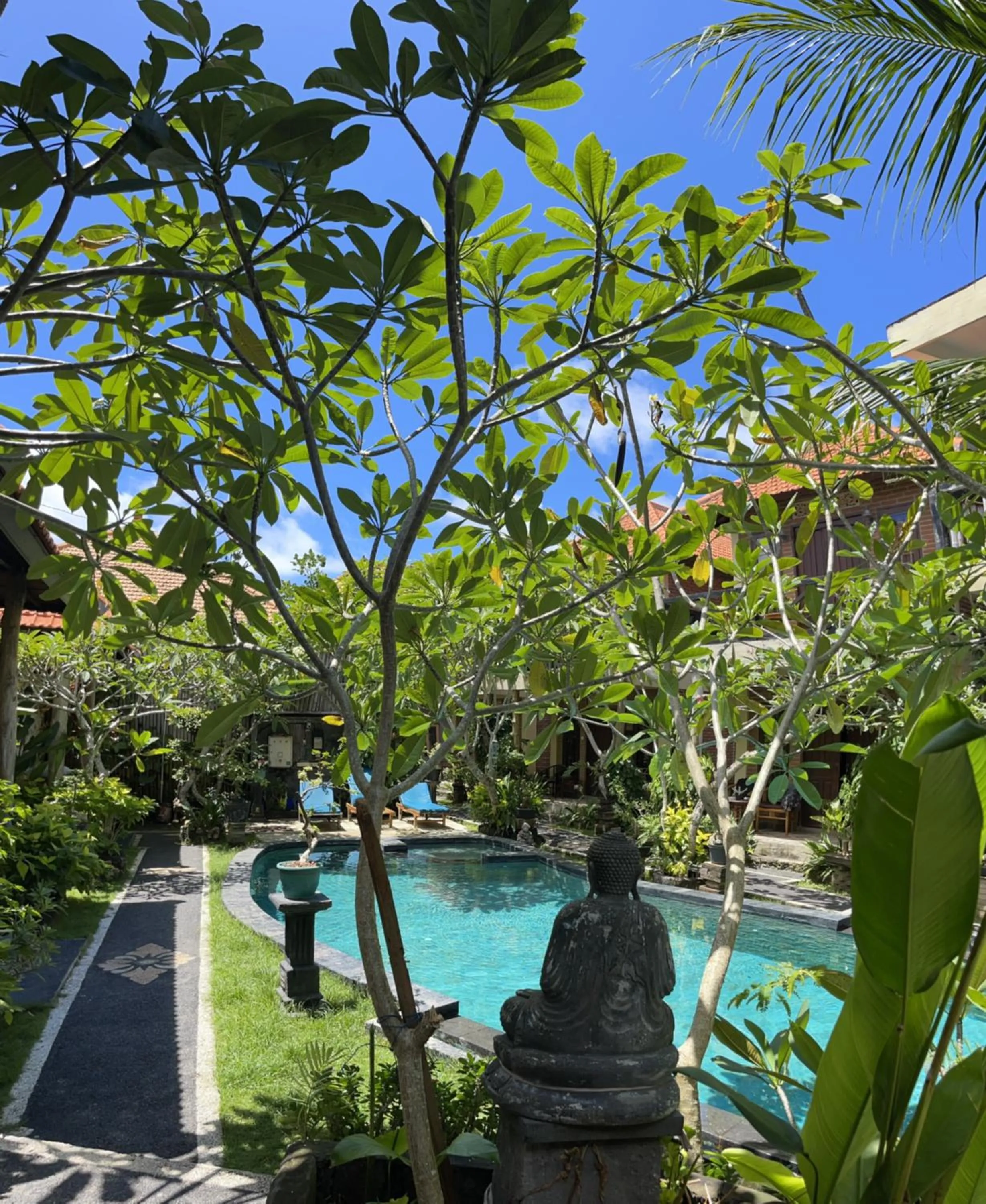 Pool view in Satria Bungalow