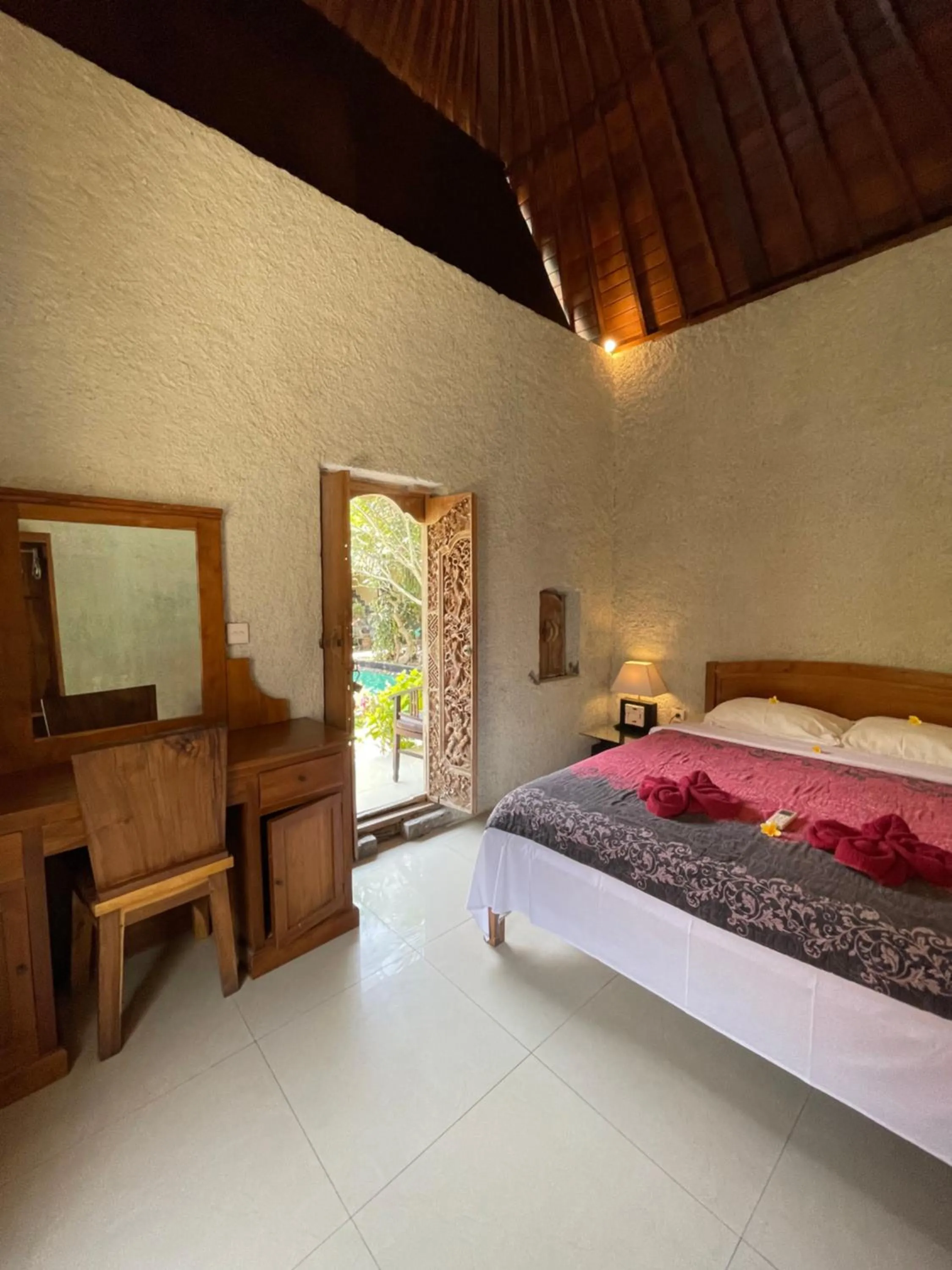 Bed in Satria Bungalow