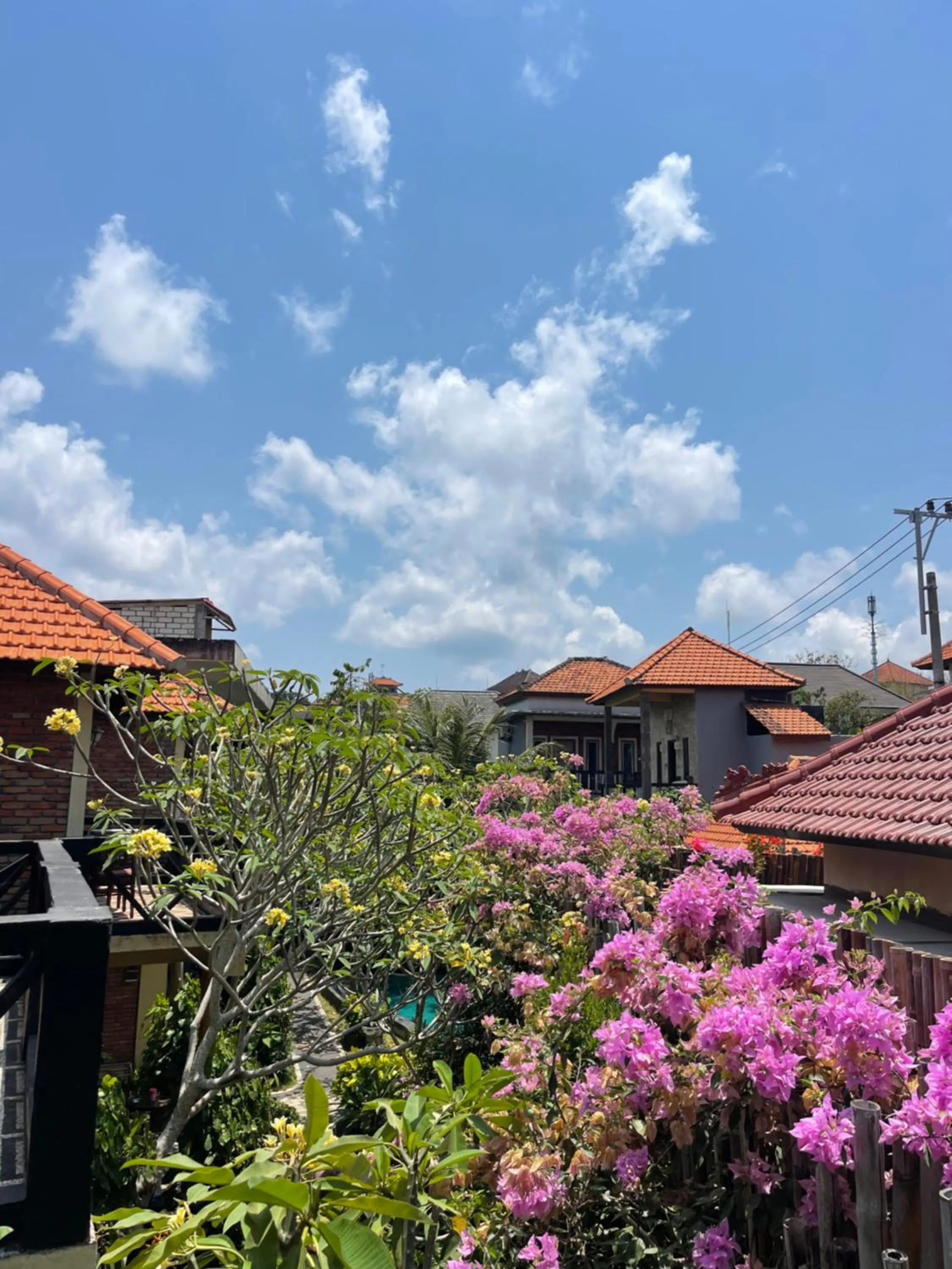 Garden view in Satria Bungalow
