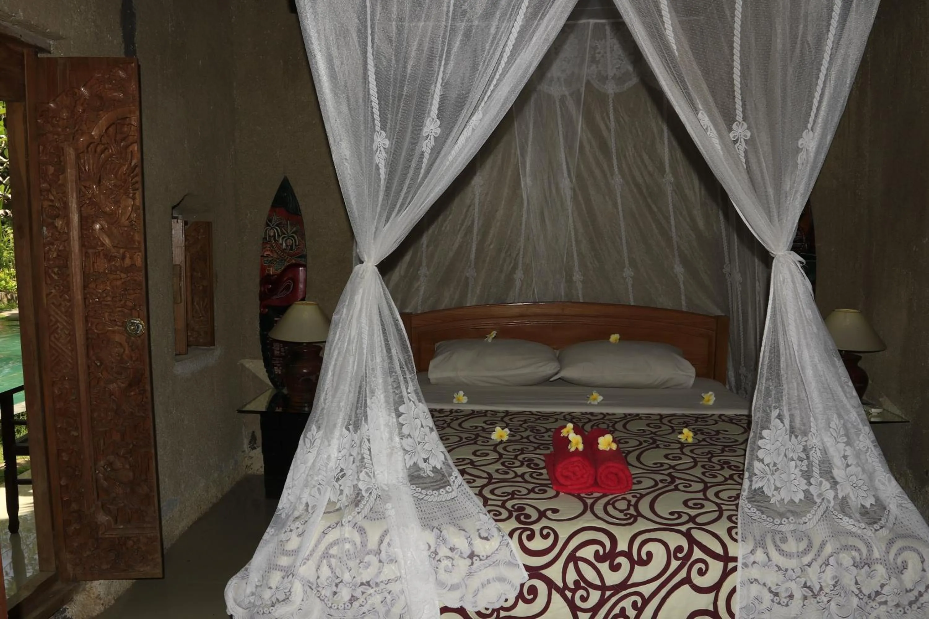 Bedroom, Bed in Satria Bungalow