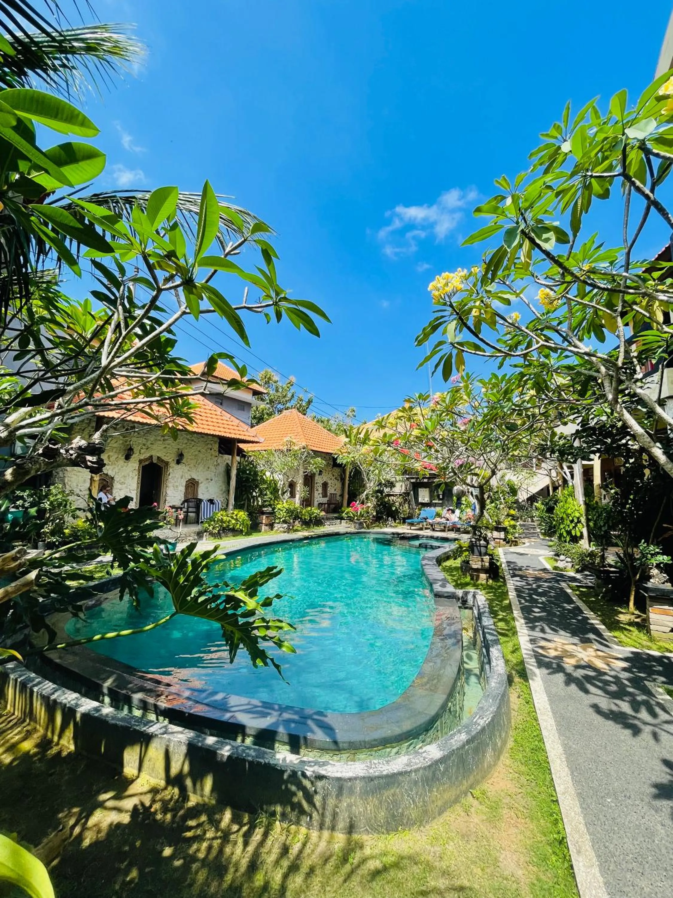 Pool view in Satria Bungalow