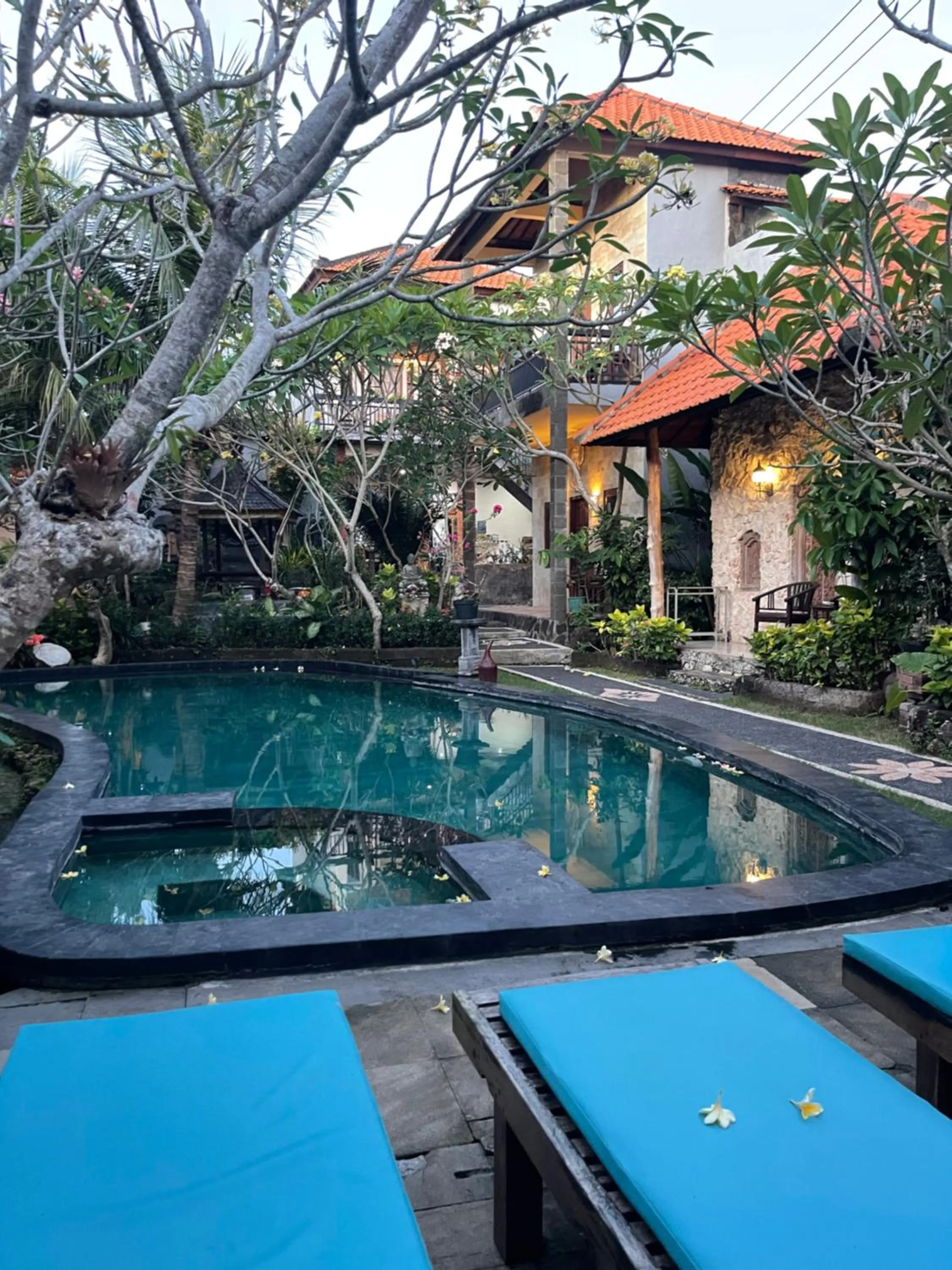 Pool view in Satria Bungalow