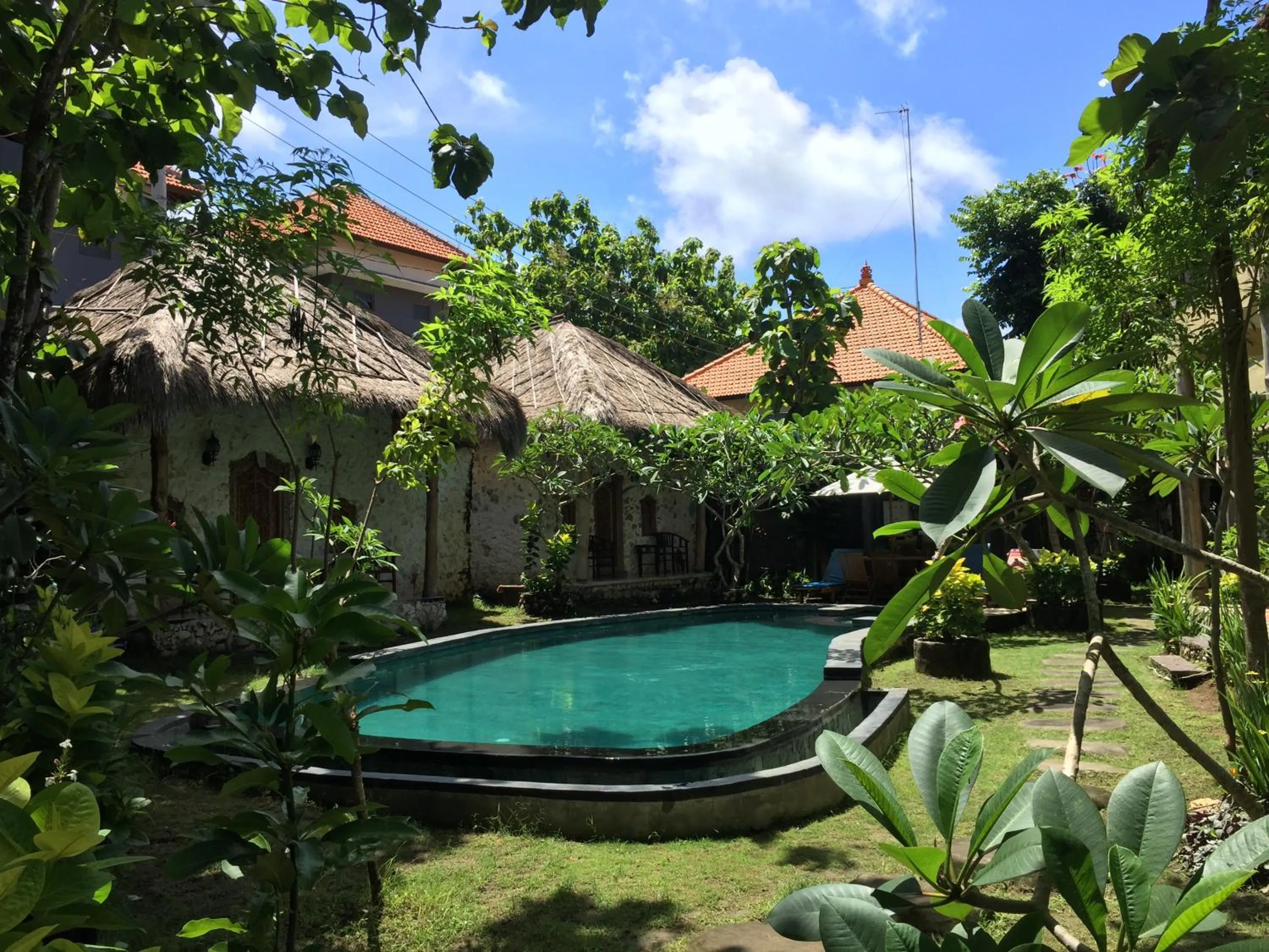 Pool view in Satria Bungalow
