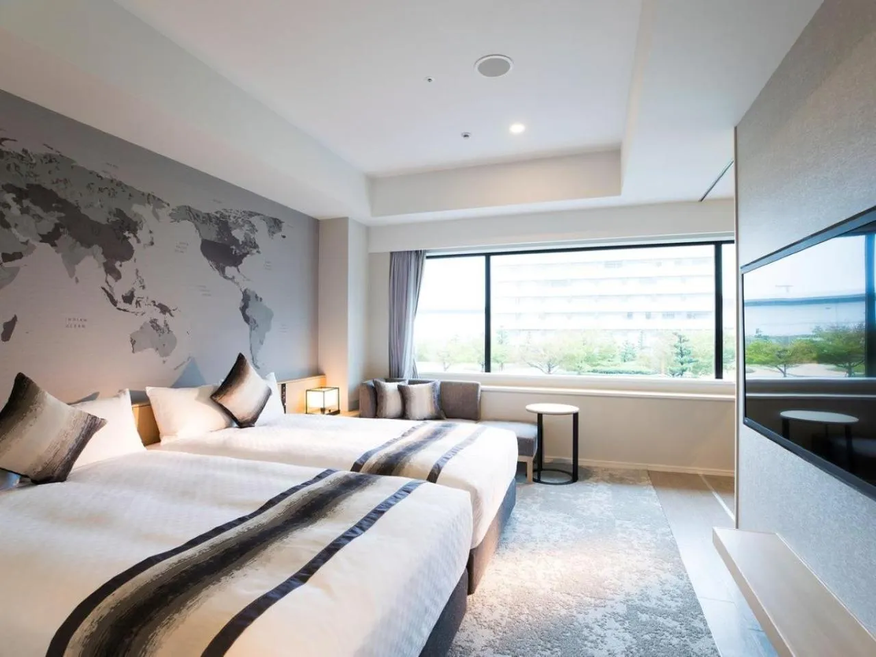 Bed in Centrair Hotel