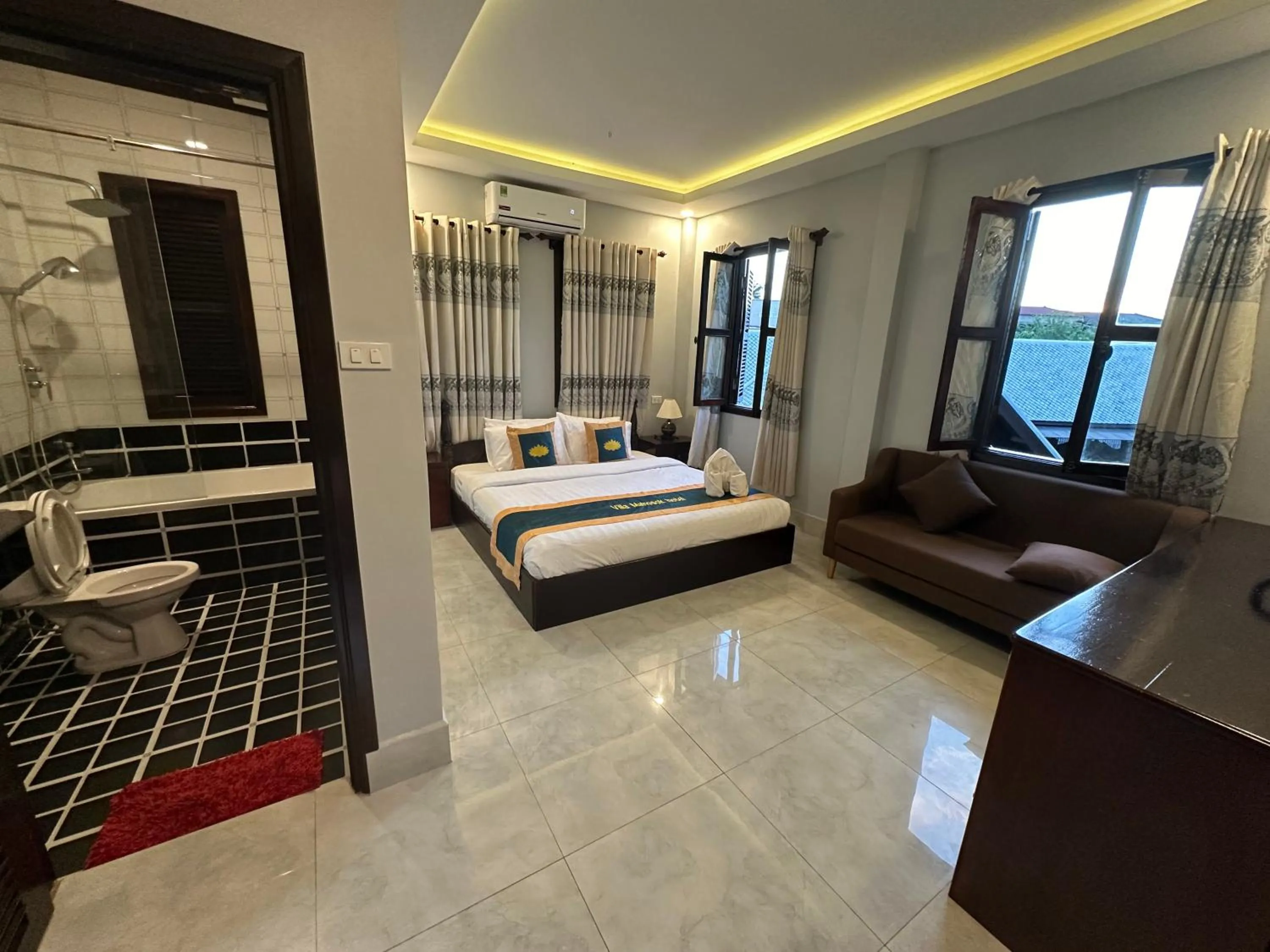 Bed in Villa Mahasok hotel